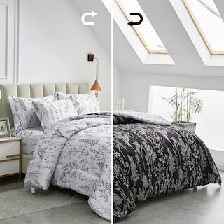 Foto 4 | Juego de Cama Joyreap Botanical Queen Reversible 7 Piezas - Venta Internacional