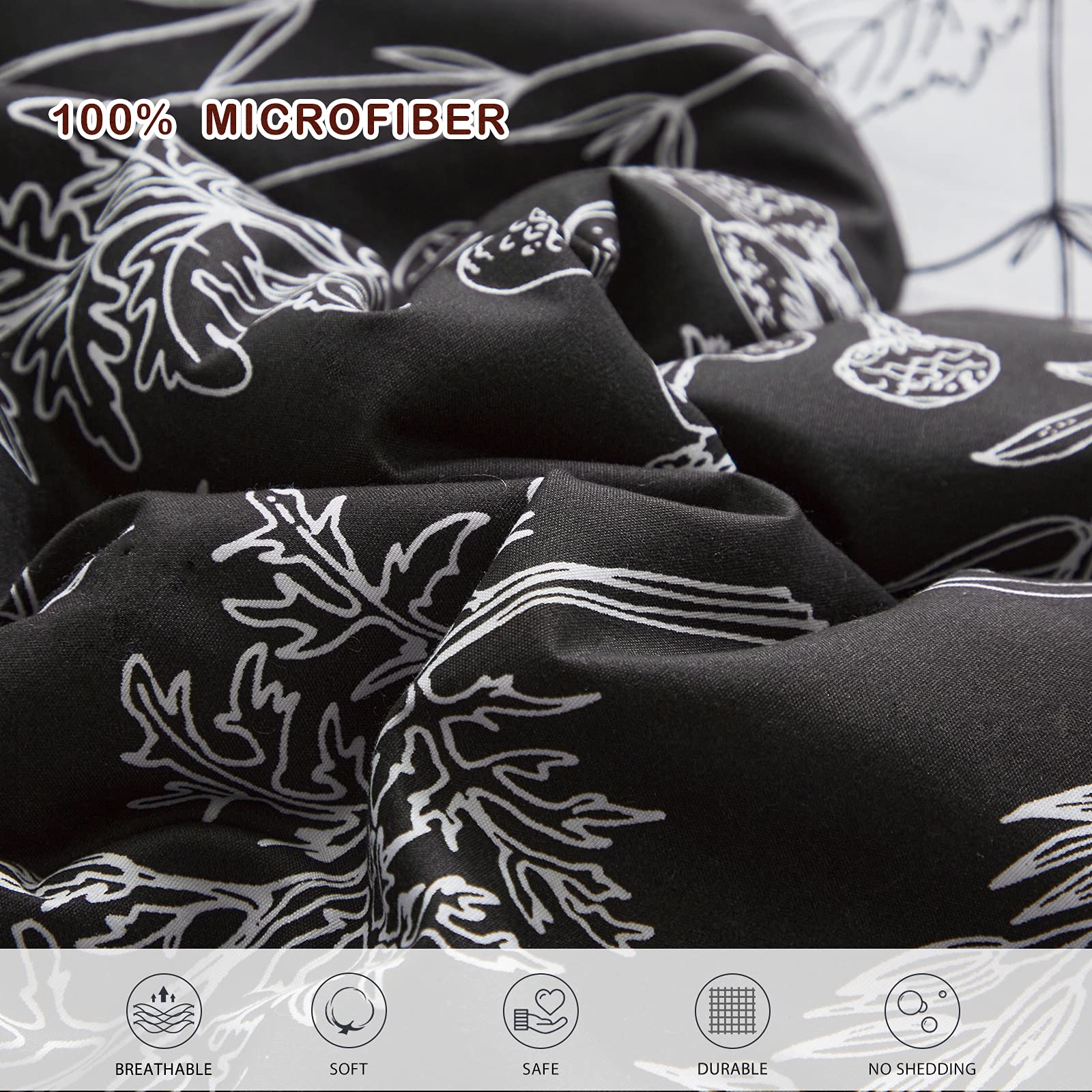 Foto 8 pulgar | Juego de Cama Joyreap Botanical Queen Reversible 7 Piezas  - Venta Internacional