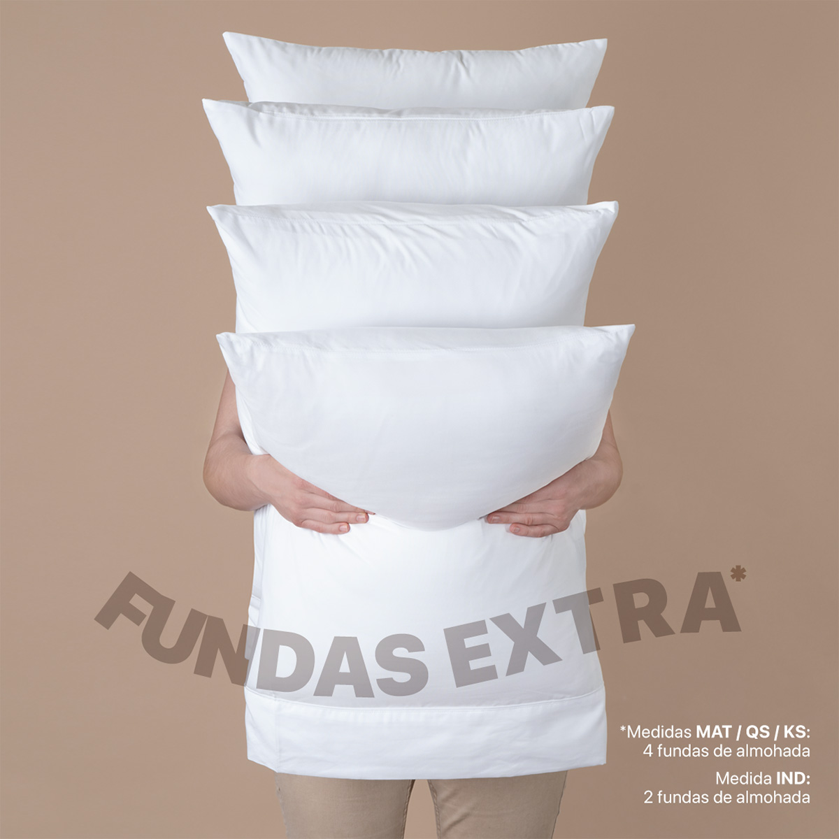 Foto 4 pulgar | Juego De Sábanas De Microfibra Esquimal Blanco Queen Size + 4 Fundas De Almohada
