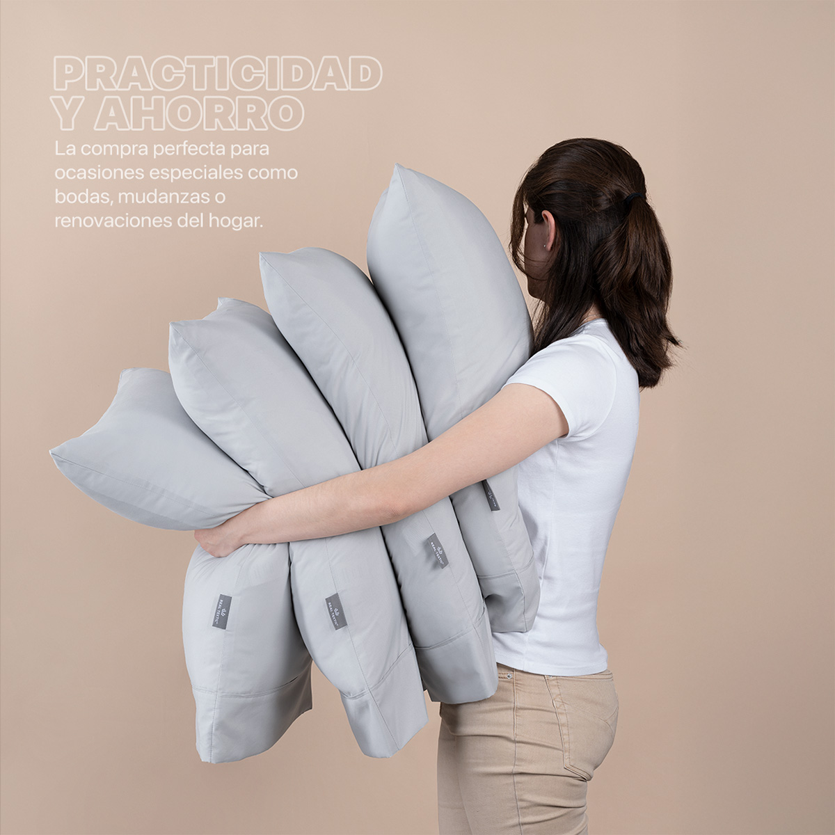 Foto 7 pulgar | Paquete De 2 Juegos De Sábanas De Microfibra Real Textil Gris Matrimonial