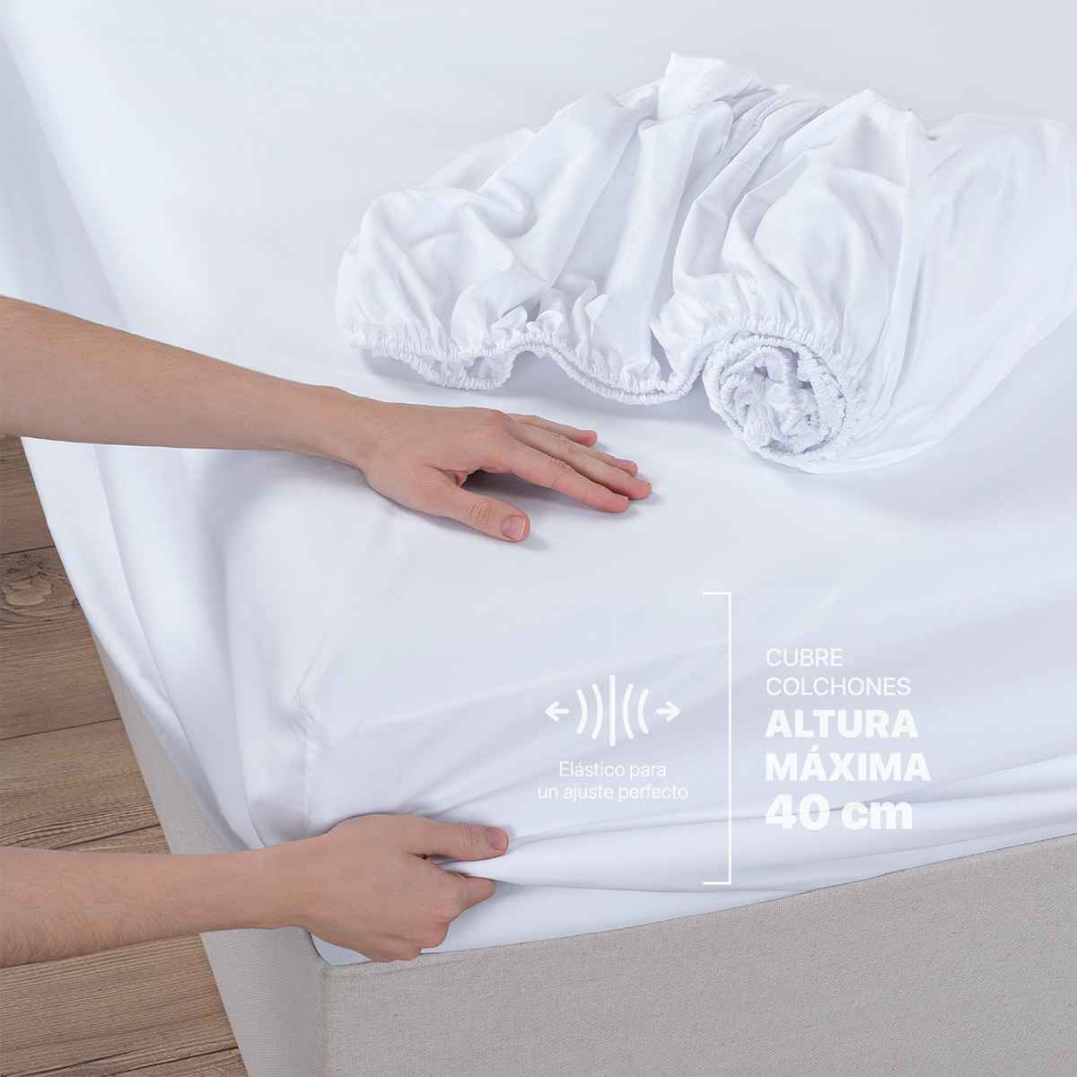 Foto 6 pulgar | Paquete De 2 Juegos De Sábanas De Microfibra Real Textil Blanco Matrimonial