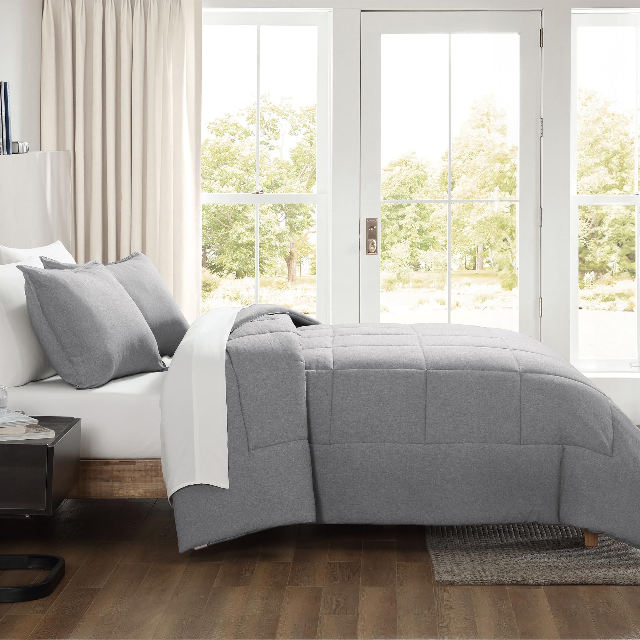 Foto 5 | Juego De Edredón Ugg Leonora Full/queen De 3 Piezas, Ropa De Cama Gris - Venta Internacional.