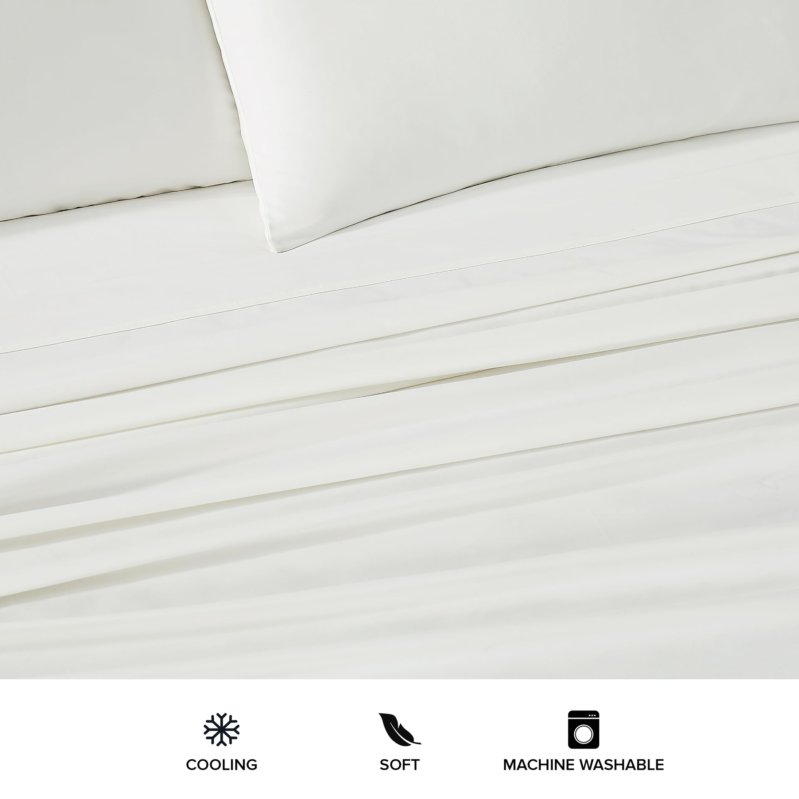 Foto 4 pulgar | Juego de Sábanas y Fundas de Almohada UGG Alahna Blanco Matrimonial 4 Piezas - Venta Internacional