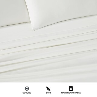 Foto 3 | Juego de Sábanas y Fundas de Almohada UGG Alahna Blanco Matrimonial 4 Piezas - Venta Internacional