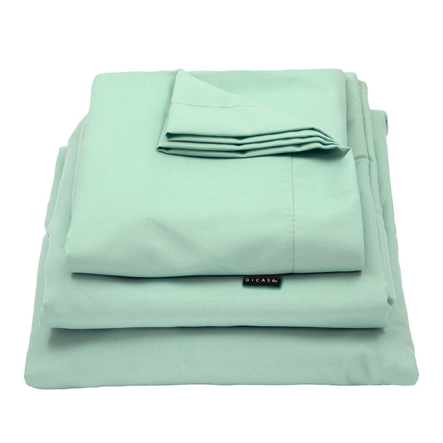 Foto 2 | Sabanas Softy Menta + Almohada 2-pack Matrimonial