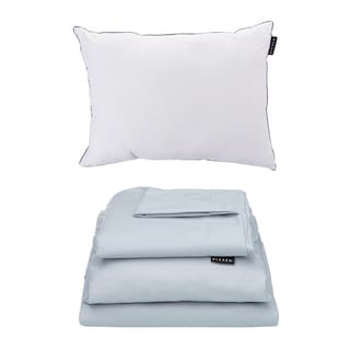 Foto 1 | Sabanas Softy Platino + Almohada One Individual