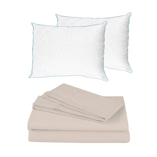 Foto 1 | Sabanas Basic Crema + Almohada Osos 2 Queen Size
