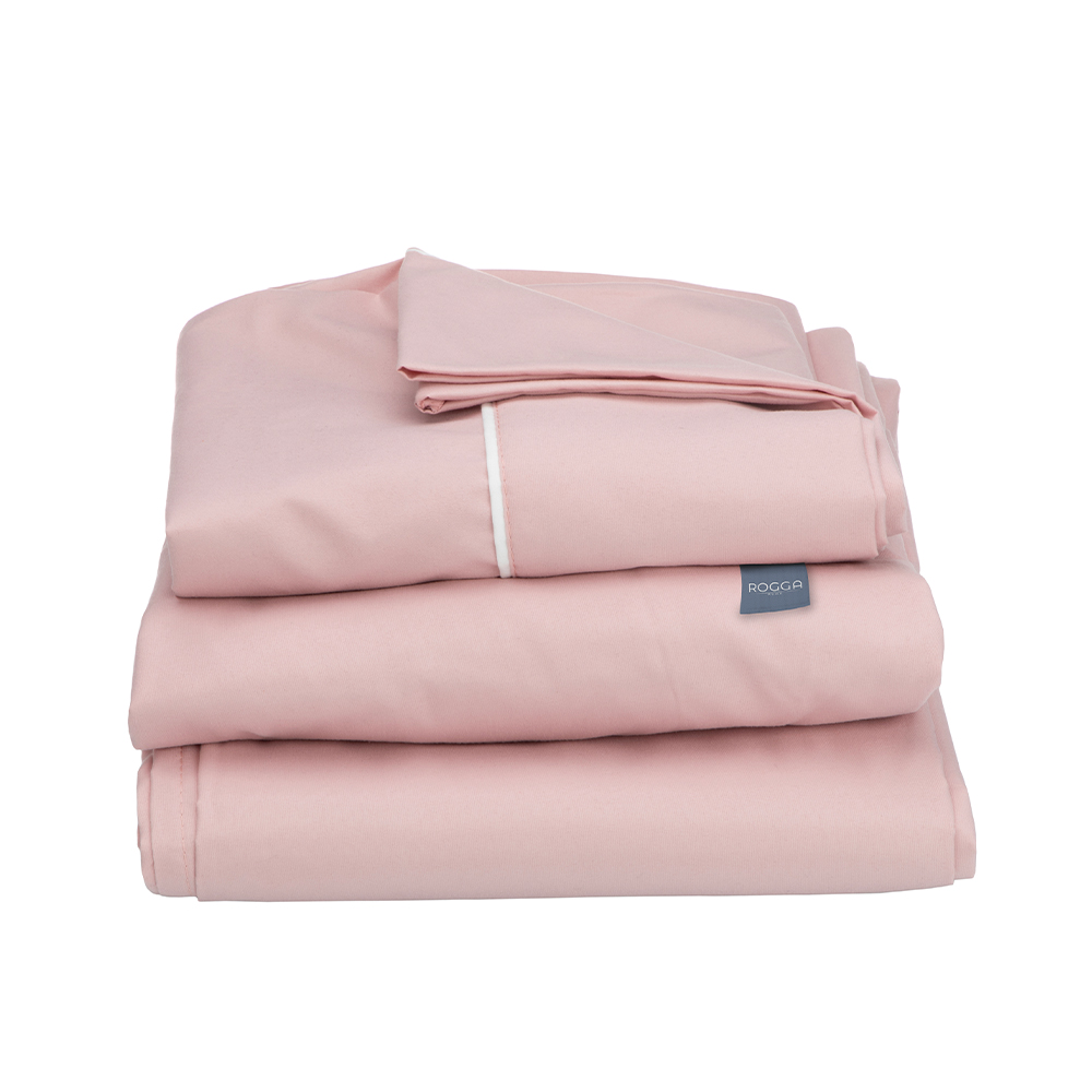 Foto 2 | Sabanas Royal Rosa + Protector Lux Gris + Almohada Royal Twin King Size