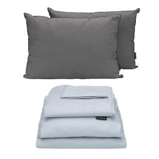 Foto 1 | Sabanas Softy Platino + Almohada 2-pack Individual
