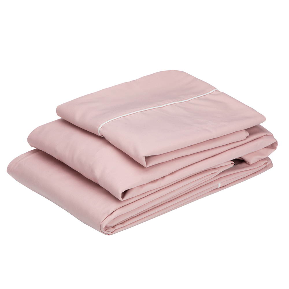 Foto 4 pulgar | Sábanas Dicasa Royal Rosa + Protector Lux Gris + Almohada Royal Individual