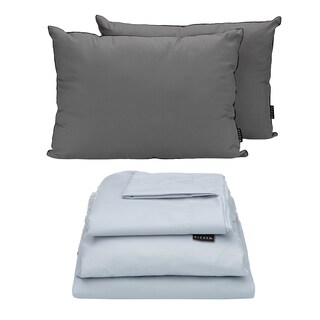 Foto 1 | Sábanas Dicasa Softy Platino + Almohada 2-pack Matrimonial