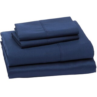 Foto 1 | Juego De Sabanas 100% Algodón Frescas Y Transpirables King Size Azul Navy Kyuden Home