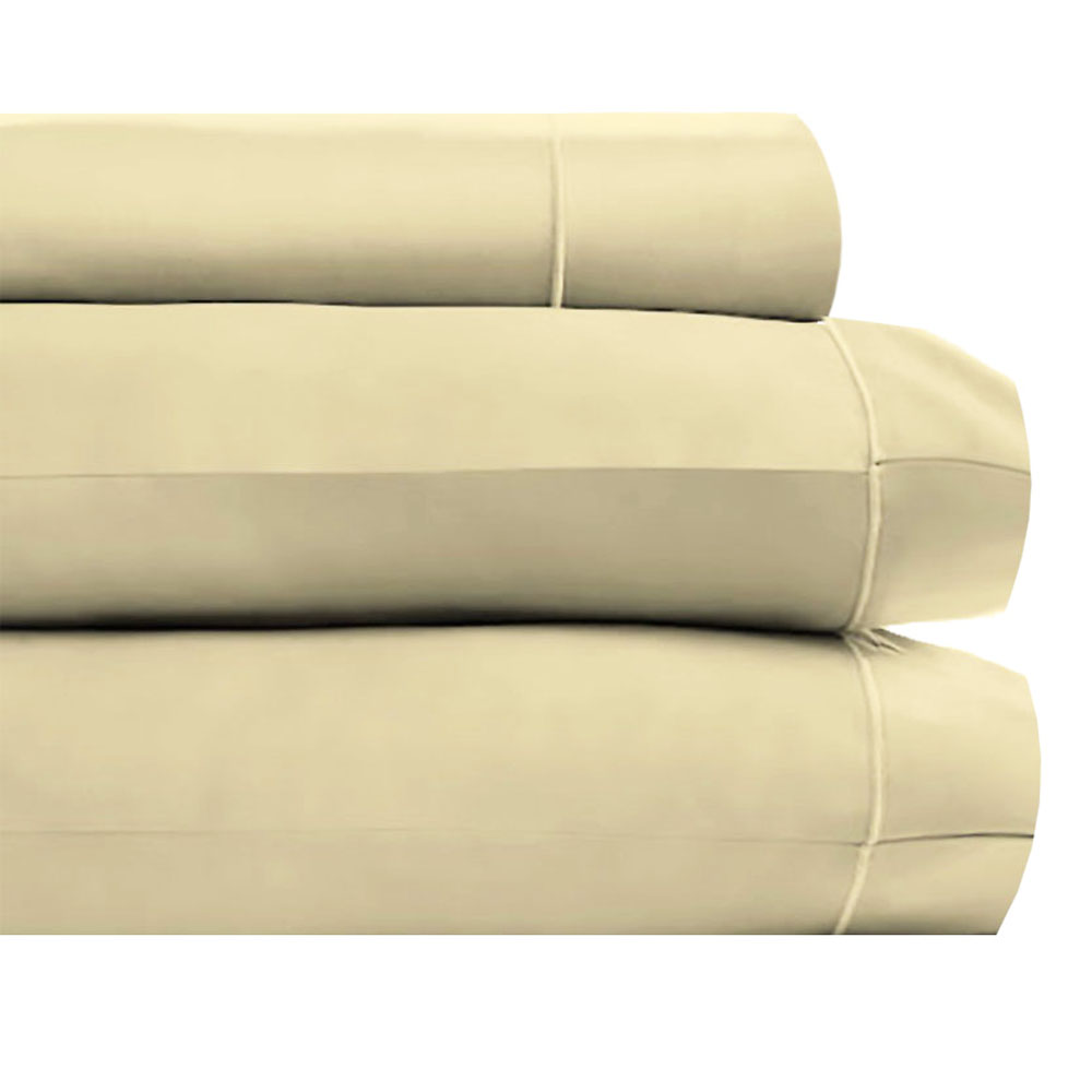 Juego De Sabanas 100% Algodón Frescas Y Transpirables Queen Size Ivory Kyuden Home