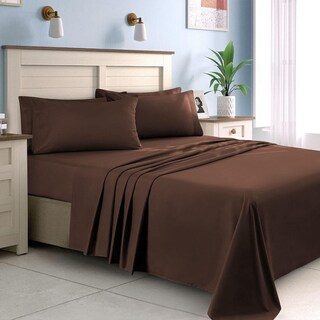 Foto 4 | Juego De Sabanas Microfibra Frescas Y Antiarrugas King Size Chocolate Kyuden Home