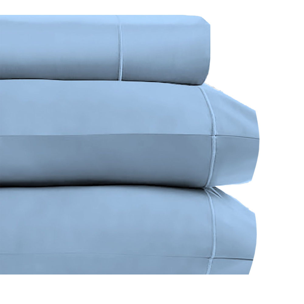 Juego de Sabanas Algodón King Size Baby Blue Kyuden Home