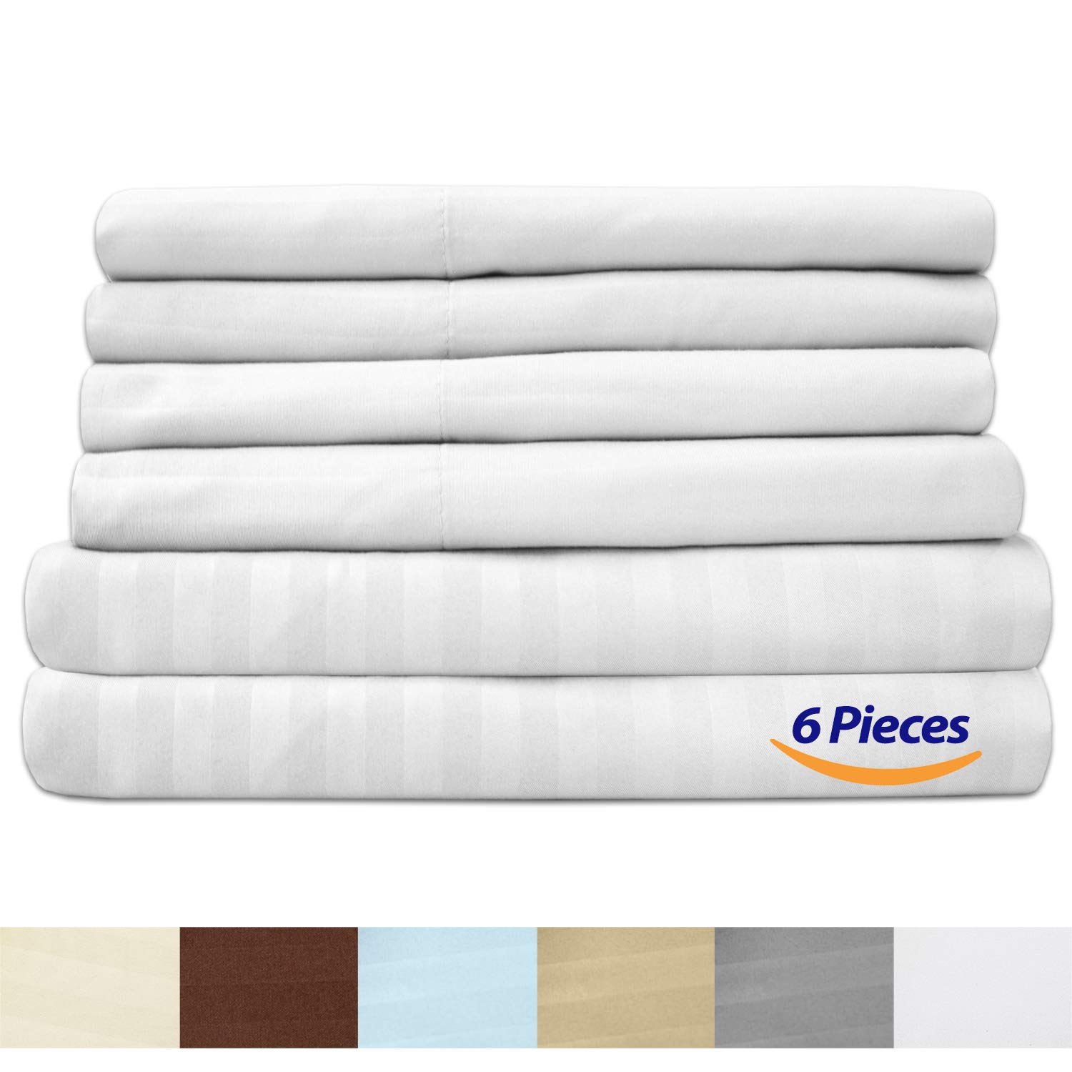 Foto 5 pulgar | Sábanas Sweet Home Collection, 6 Unidades, 1500 Supreme King - Venta Internacional.
