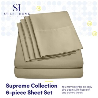 Foto 2 | Juego De Sábanas Sweet Home Collection 1500 Supreme De Microfibra - Venta Internacional.