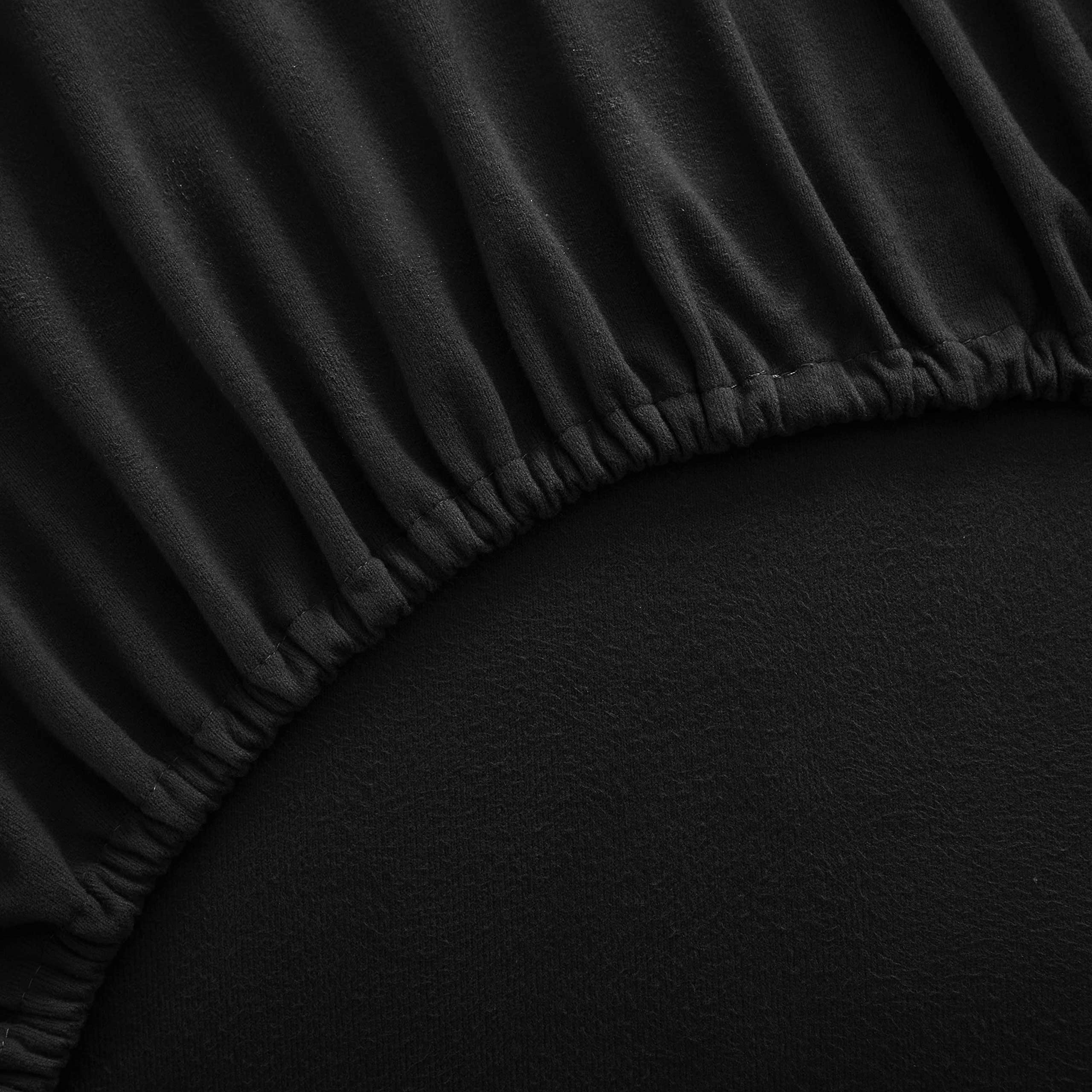 Foto 5 pulgar | Juego De Ropa De Cama Sweet Home Collection Frannel King Black, Paquete De 6 - Venta Internacional.