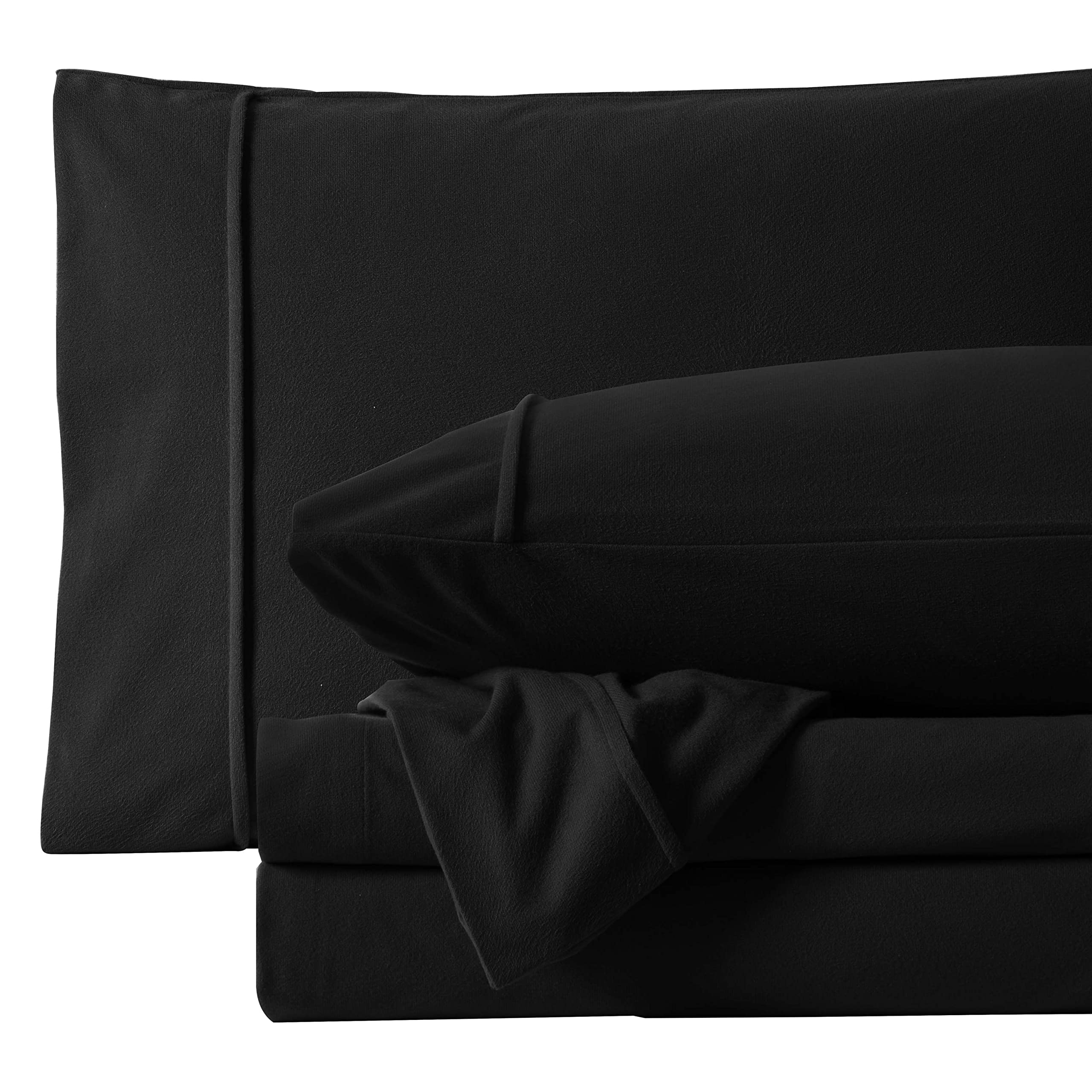 Foto 6 pulgar | Juego De Ropa De Cama Sweet Home Collection Frannel King Black, Paquete De 6 - Venta Internacional.