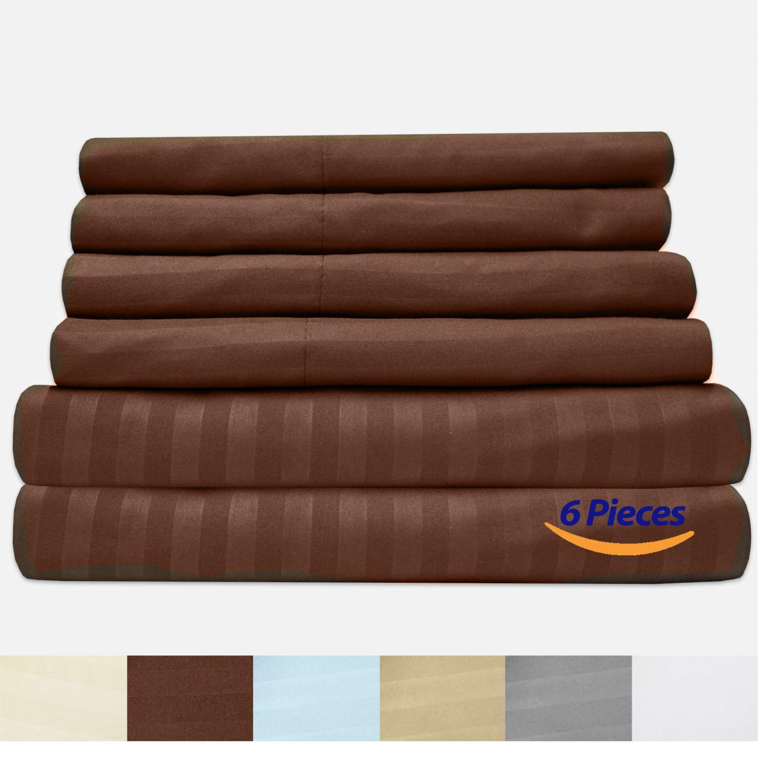 Foto 5 pulgar | Sábanas Sweet Home Collection, 6 Unidades, 1500 Supreme King - Venta Internacional.