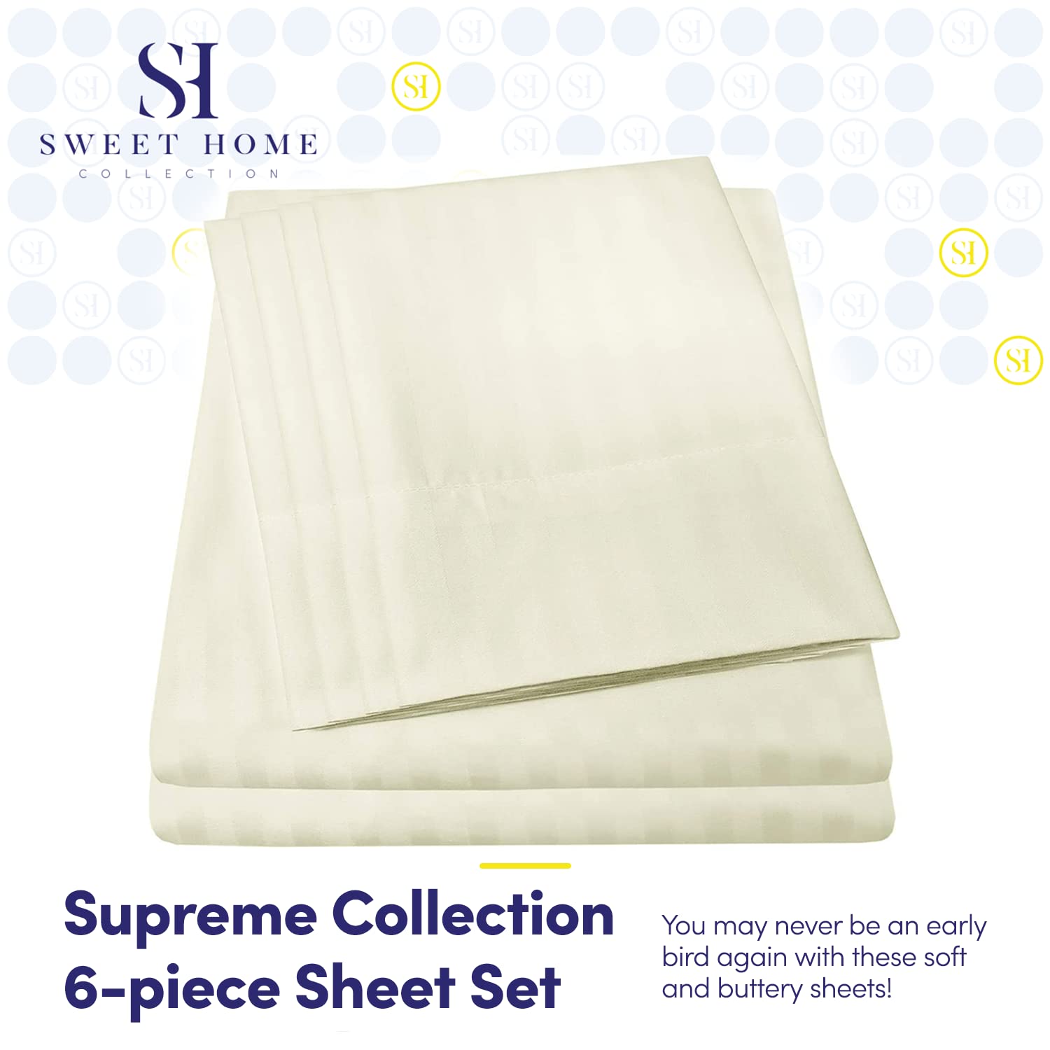 Foto 3 pulgar | Sábanas Sweet Home Collection 1500 Supreme Cal King - Venta Internacional.