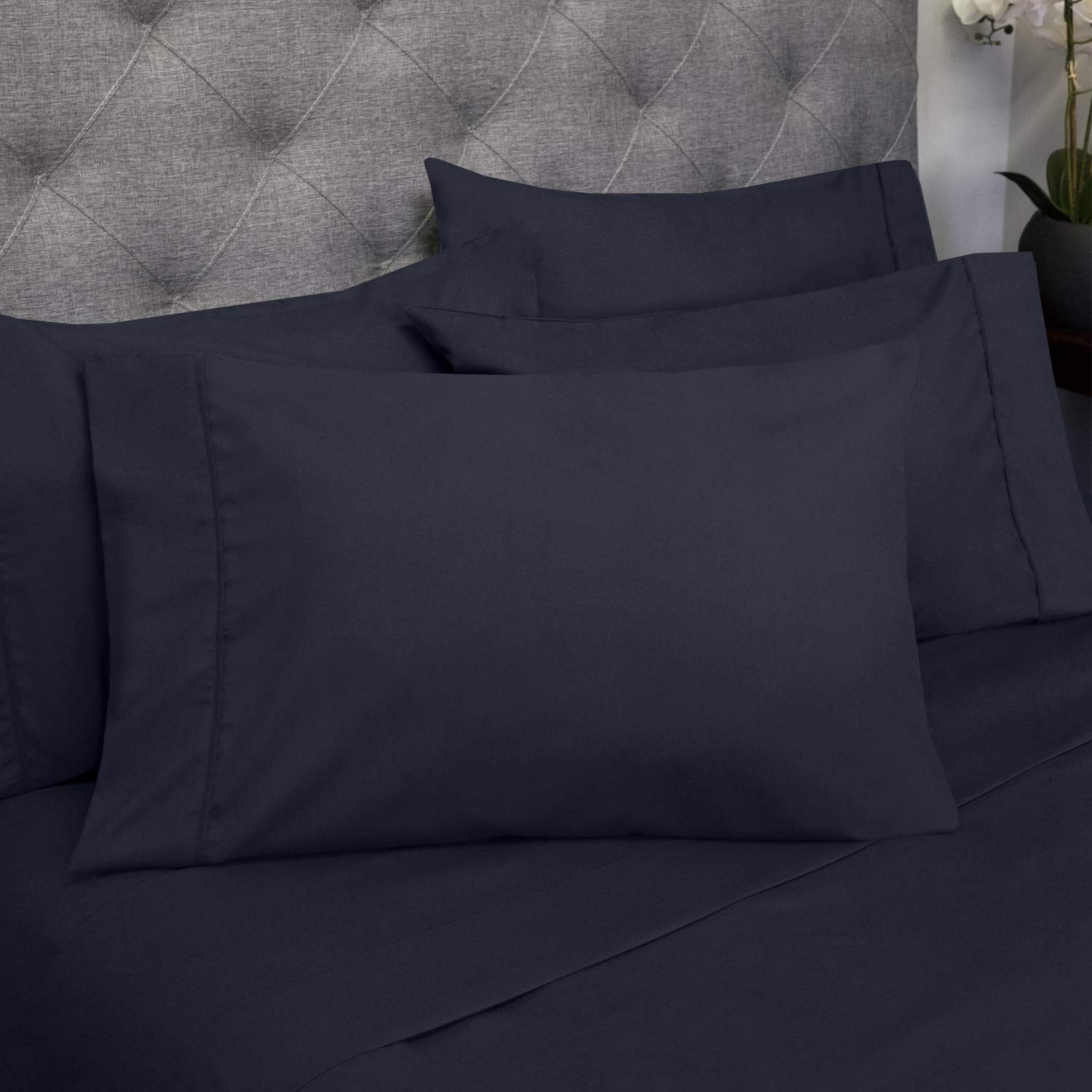 Foto 2 | Juego De Sábanas Sweet Home Collection 1500 Supreme Queen Navy - Venta Internacional.