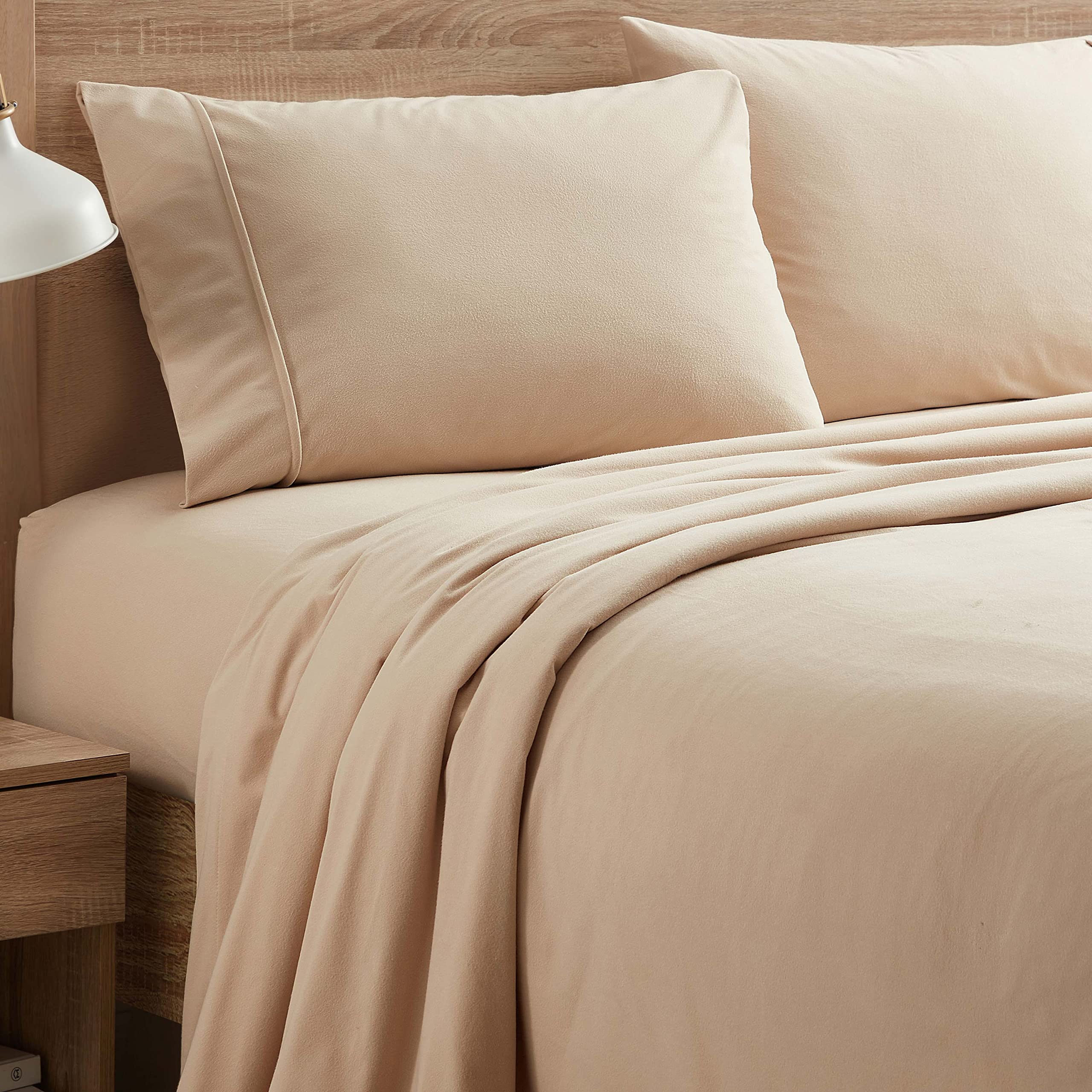 Foto 2 pulgar | Juego De Ropa De Cama Sweet Home Collection, Franela, Color Beige, 8 Piezas - Venta Internacional.