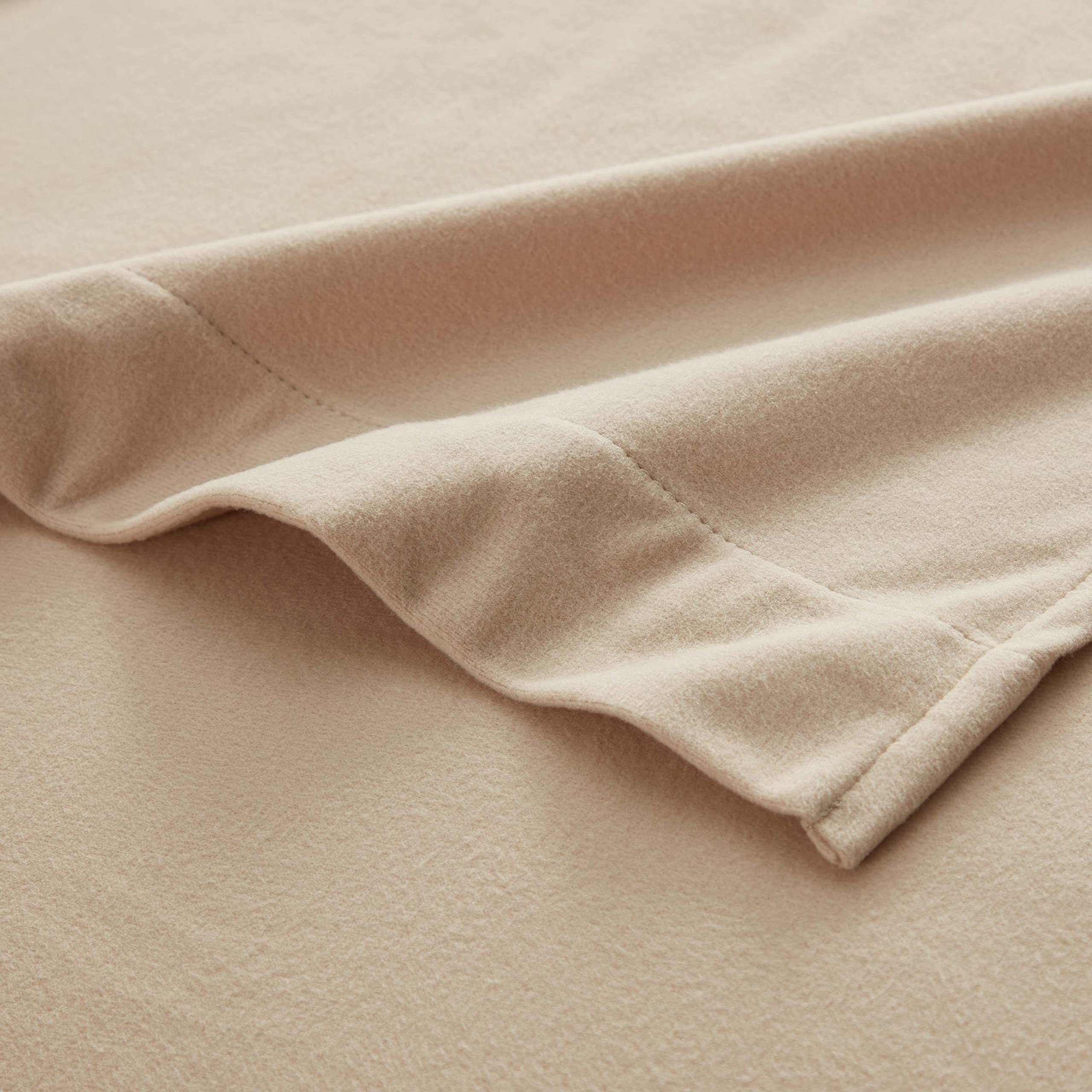 Foto 4 pulgar | Juego De Ropa De Cama Sweet Home Collection, Franela, Color Beige, 8 Piezas - Venta Internacional.