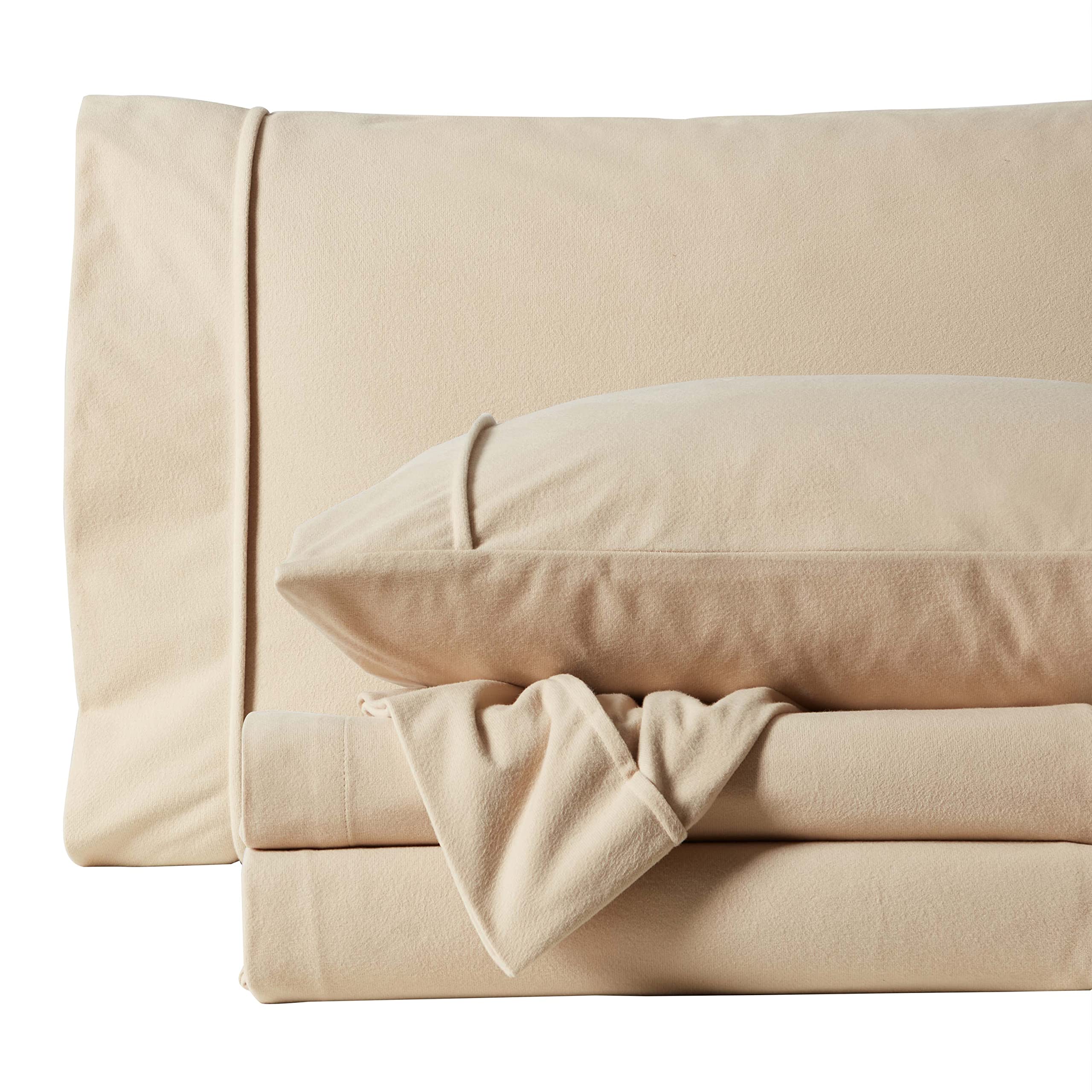 Foto 6 pulgar | Juego De Ropa De Cama Sweet Home Collection, Franela, Color Beige, 8 Piezas - Venta Internacional.