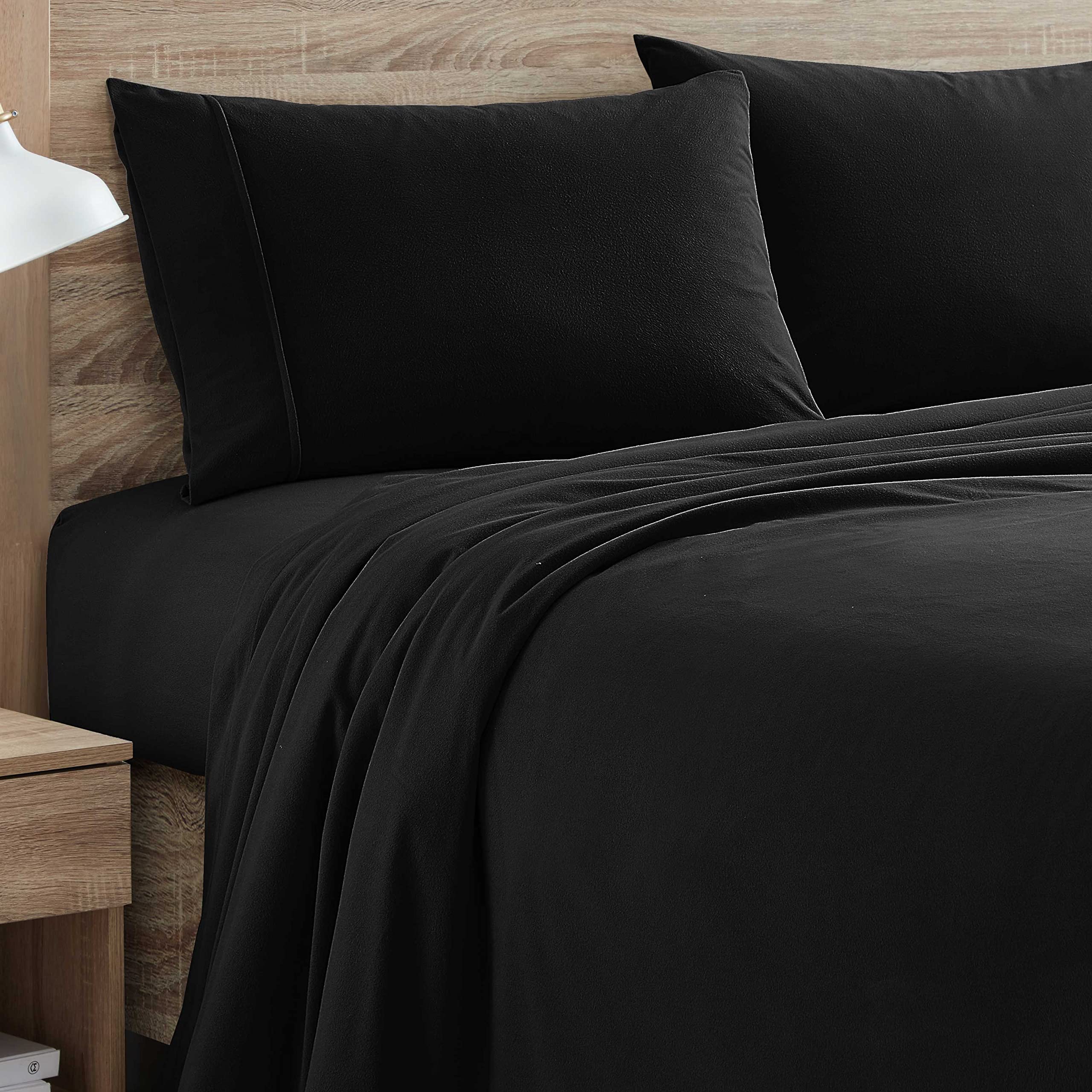 Foto 2 pulgar | Juego De Ropa De Cama Sweet Home Collection Frannel Queen Black, 6 Piezas - Venta Internacional.