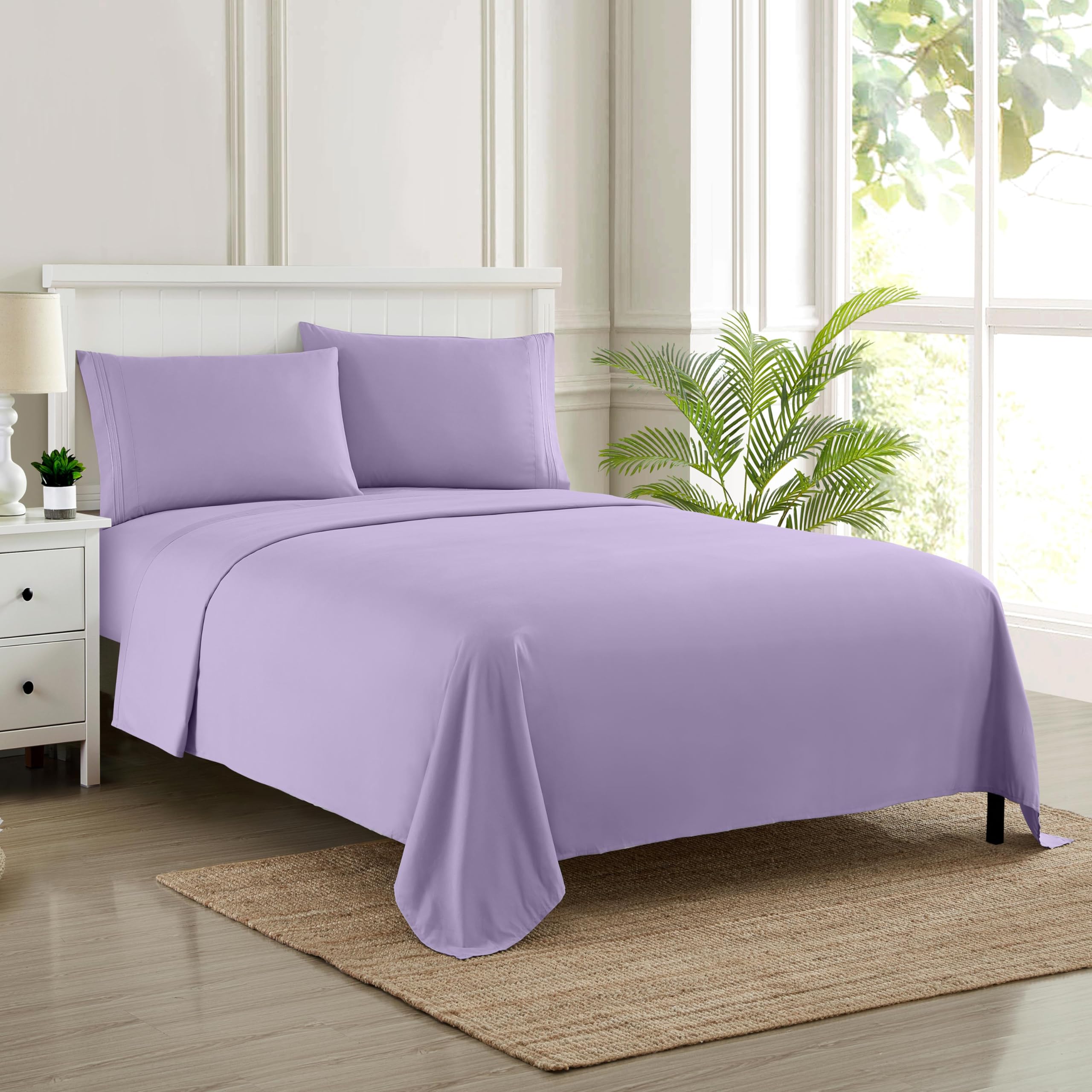 Foto 2 pulgar | Sábanas Sweet Home Collection Supreme Queen Lavender - Venta Internacional.