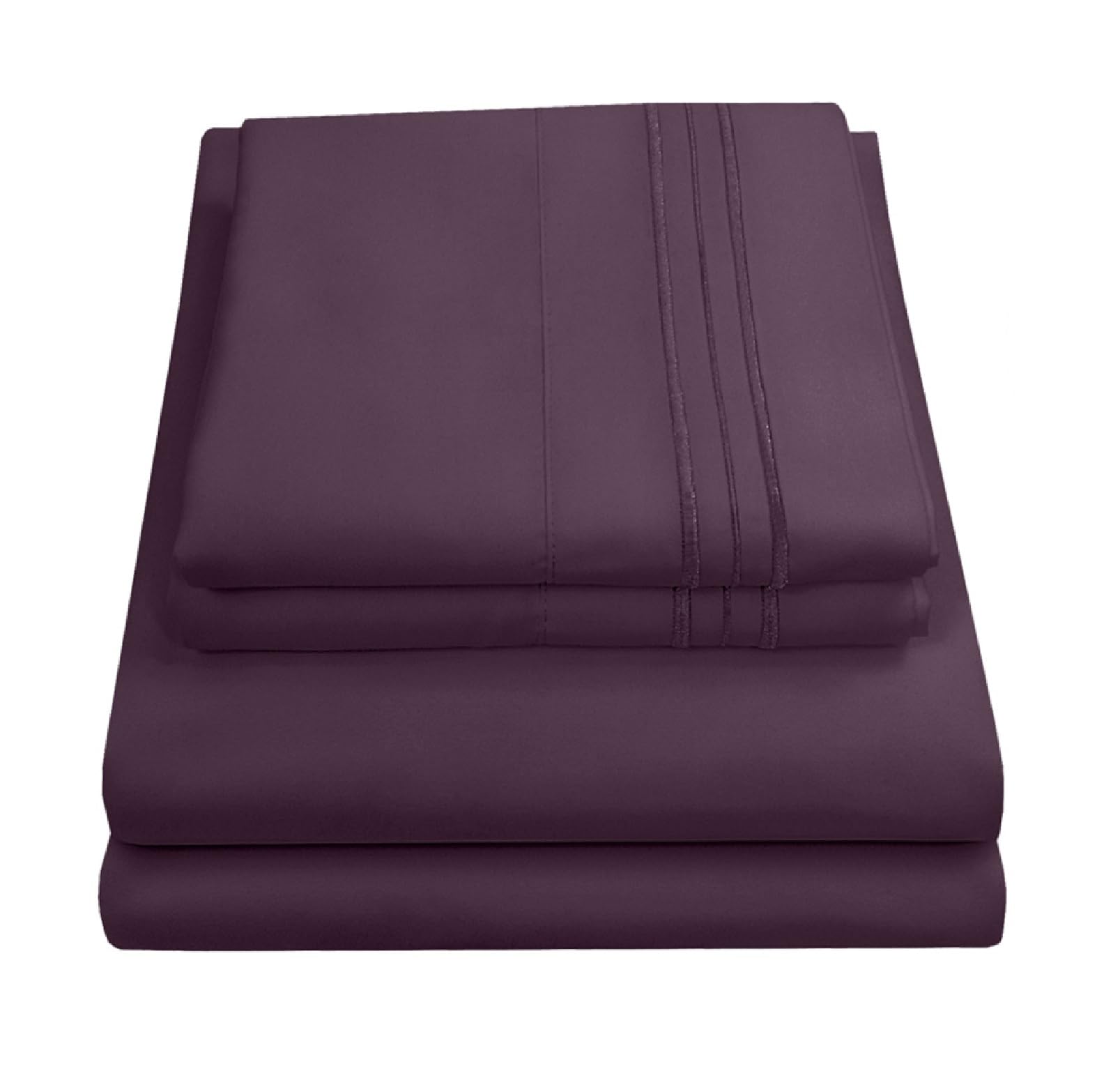 Foto 2 pulgar | Sábanas Sweet Home Collection Supreme Queen Purple - Venta Internacional.