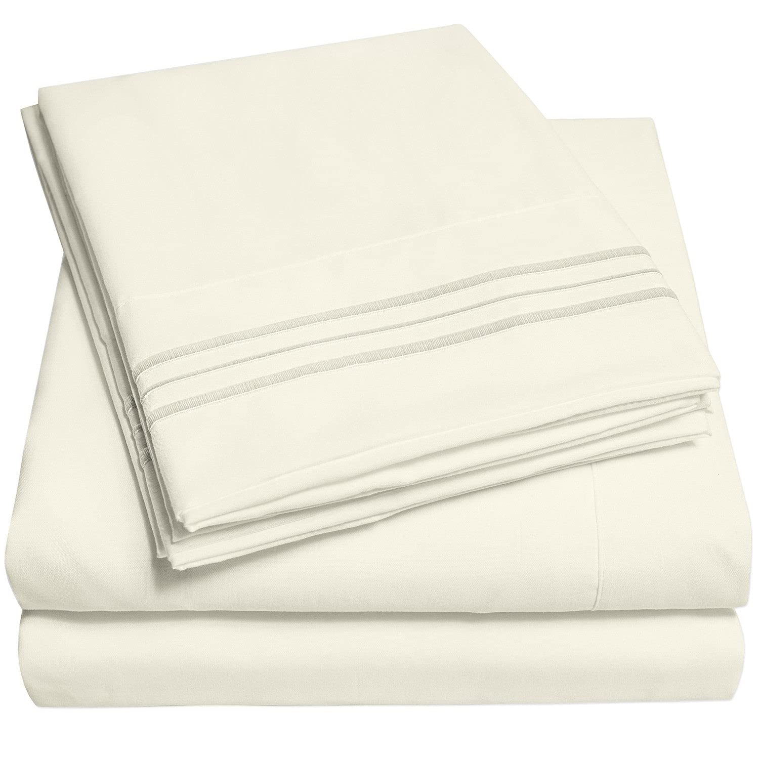 Foto 1 | Sábanas Sweet Home Collection Rv Short Queen Ivory - Venta Internacional.