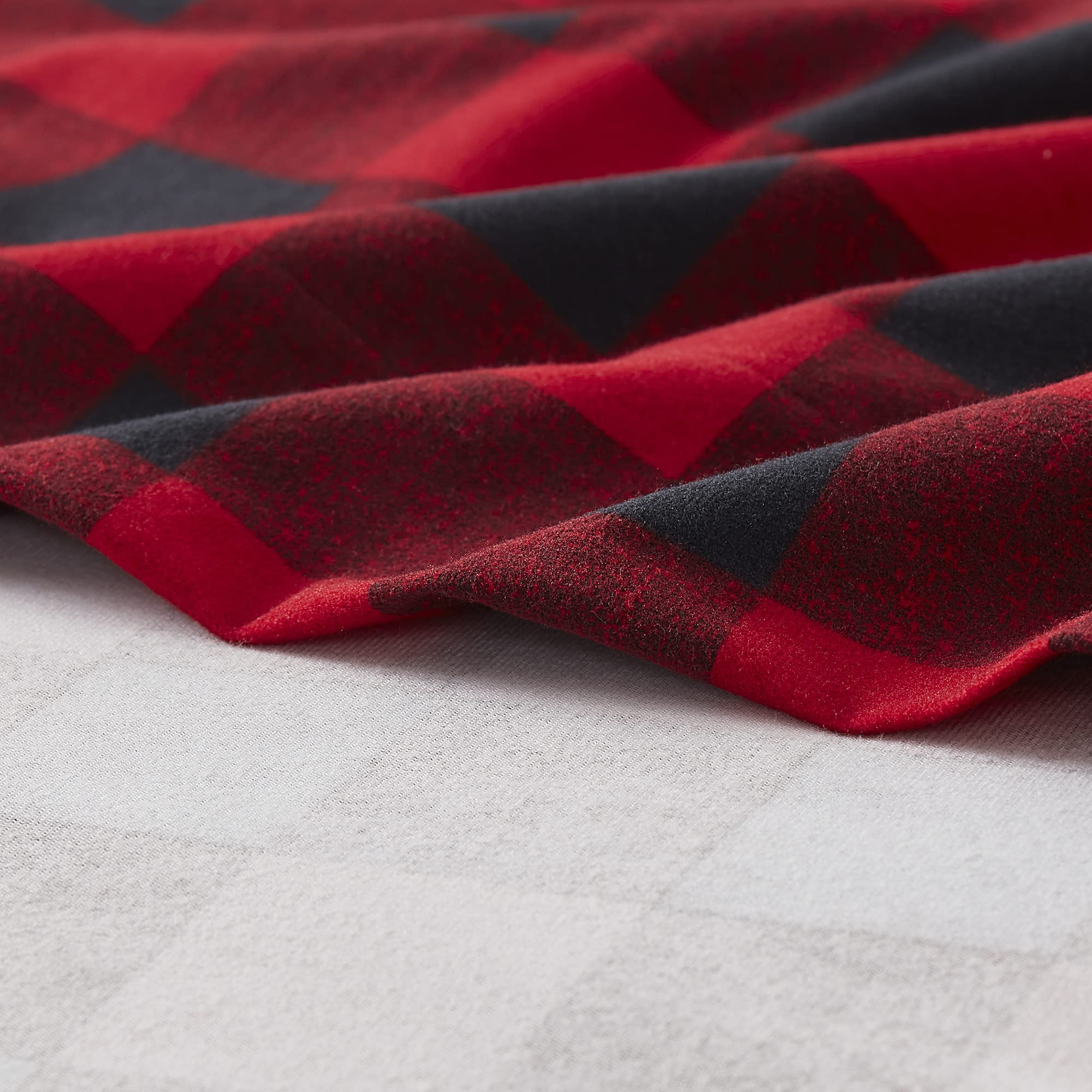 Foto 7 pulgar | Sábanas De Franela, Colección Sweet Home, Buffalo Check Plaid - Venta Internacional.
