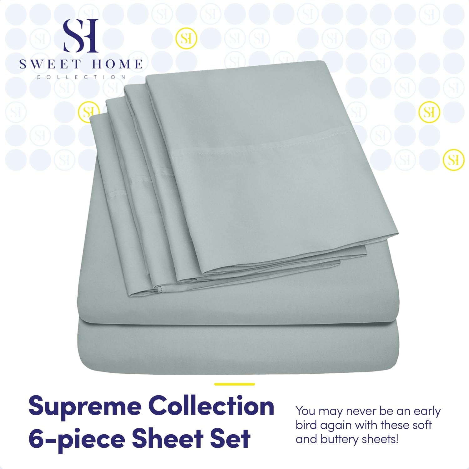 Foto 3 pulgar | Juego De Sábanas Sweet Home Collection Rv Short Queen Slate - Venta Internacional.