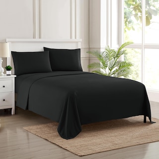 Foto 1 | Juego De Sábanas Sweet Home Collection, Tamaño Completo, Color Negro - Venta Internacional.