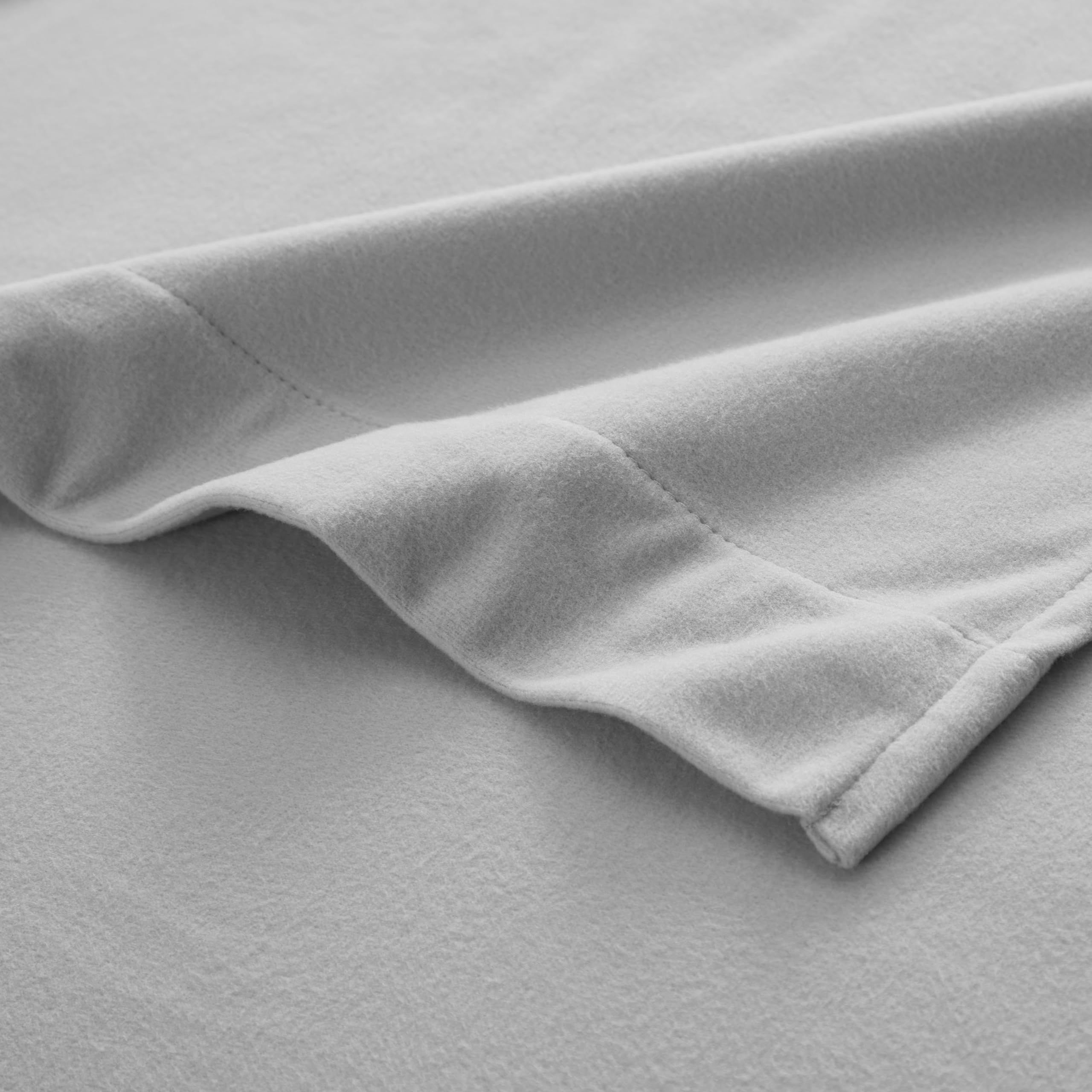 Foto 4 pulgar | Sábanas De Franela Sweet Home Collection King Size Plateadas - Venta Internacional.