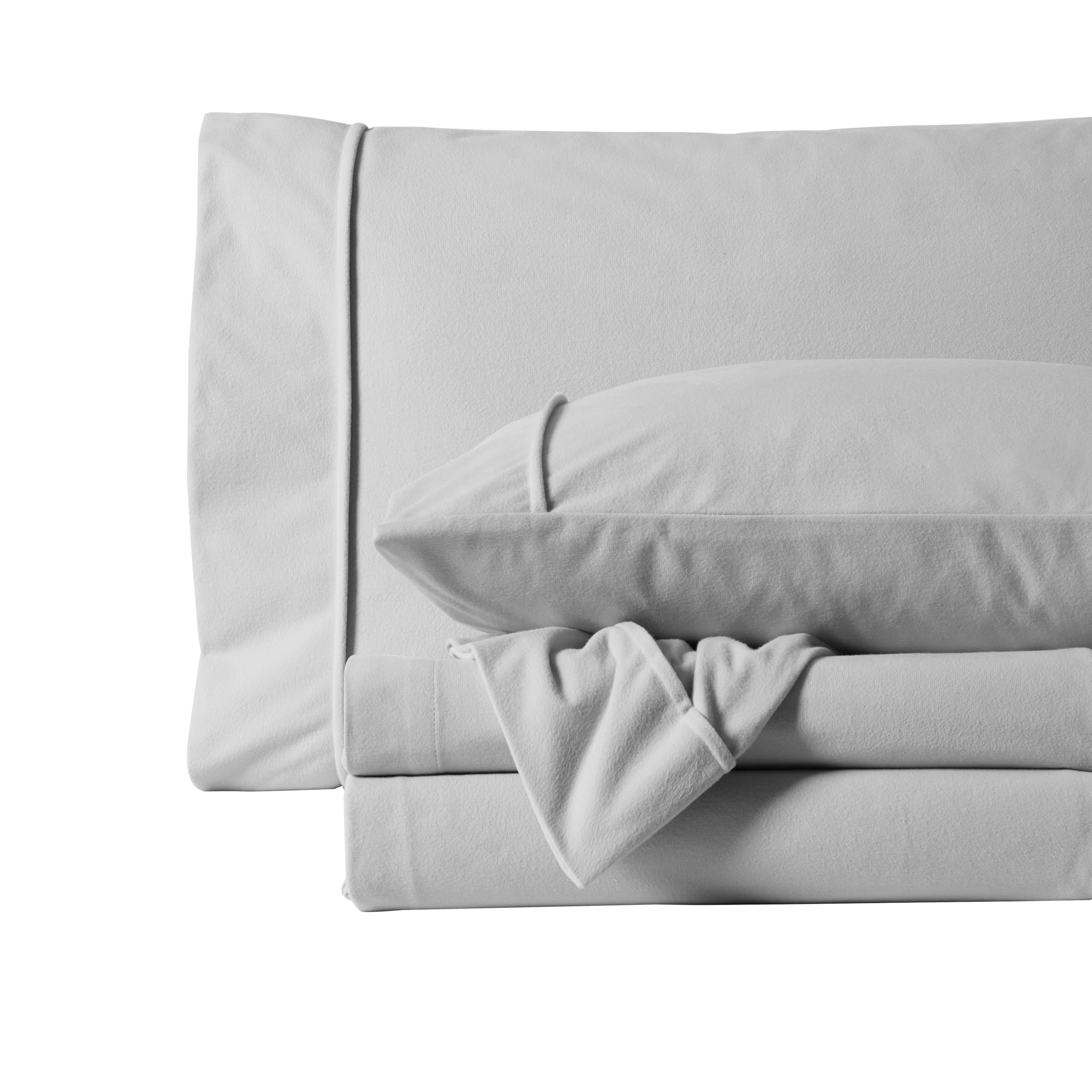 Foto 5 | Sábanas De Franela Sweet Home Collection King Size Plateadas - Venta Internacional.
