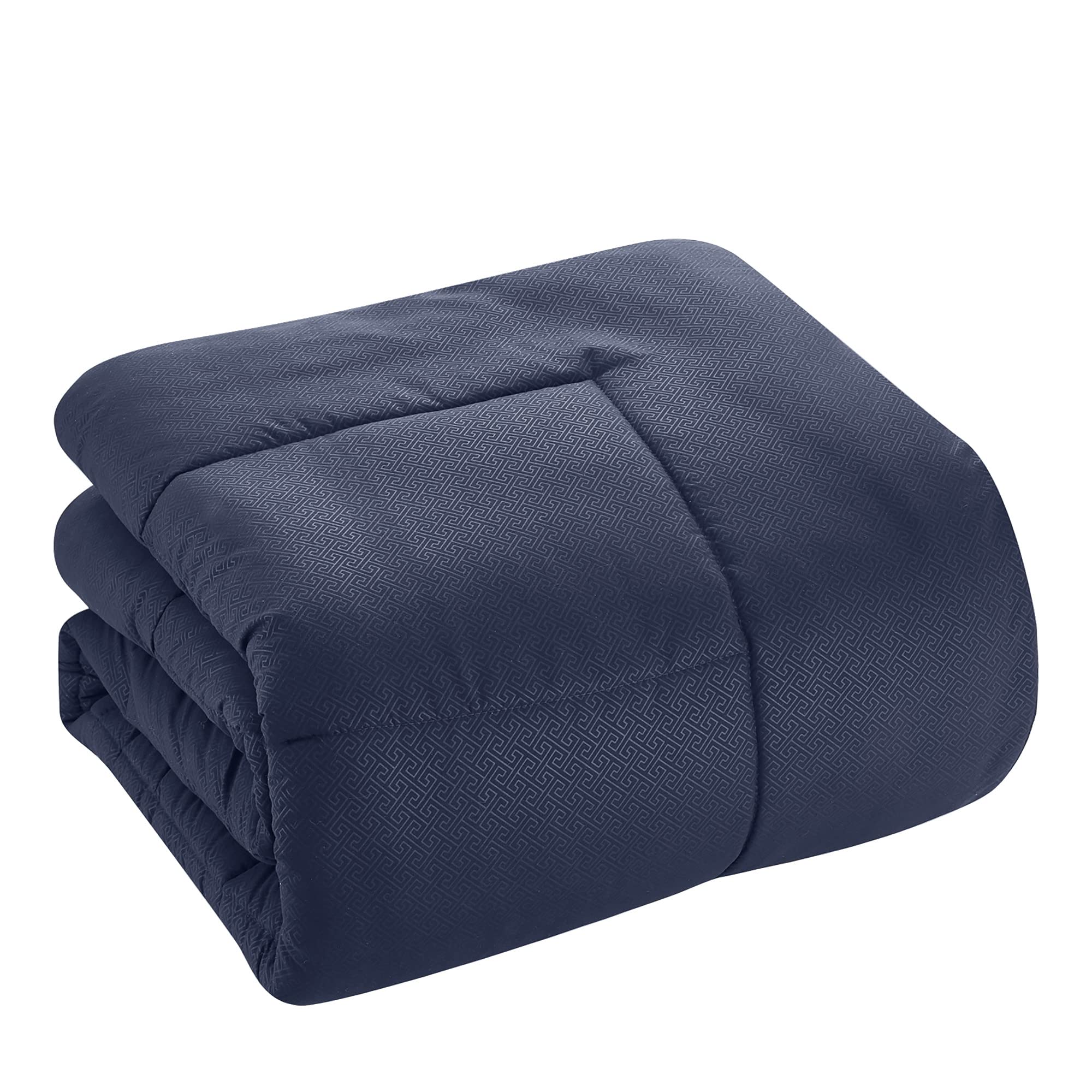 Foto 5 pulgar | Juego De Ropa De Cama Sweet Home Collection Greek Key Navy King Size - Venta Internacional.