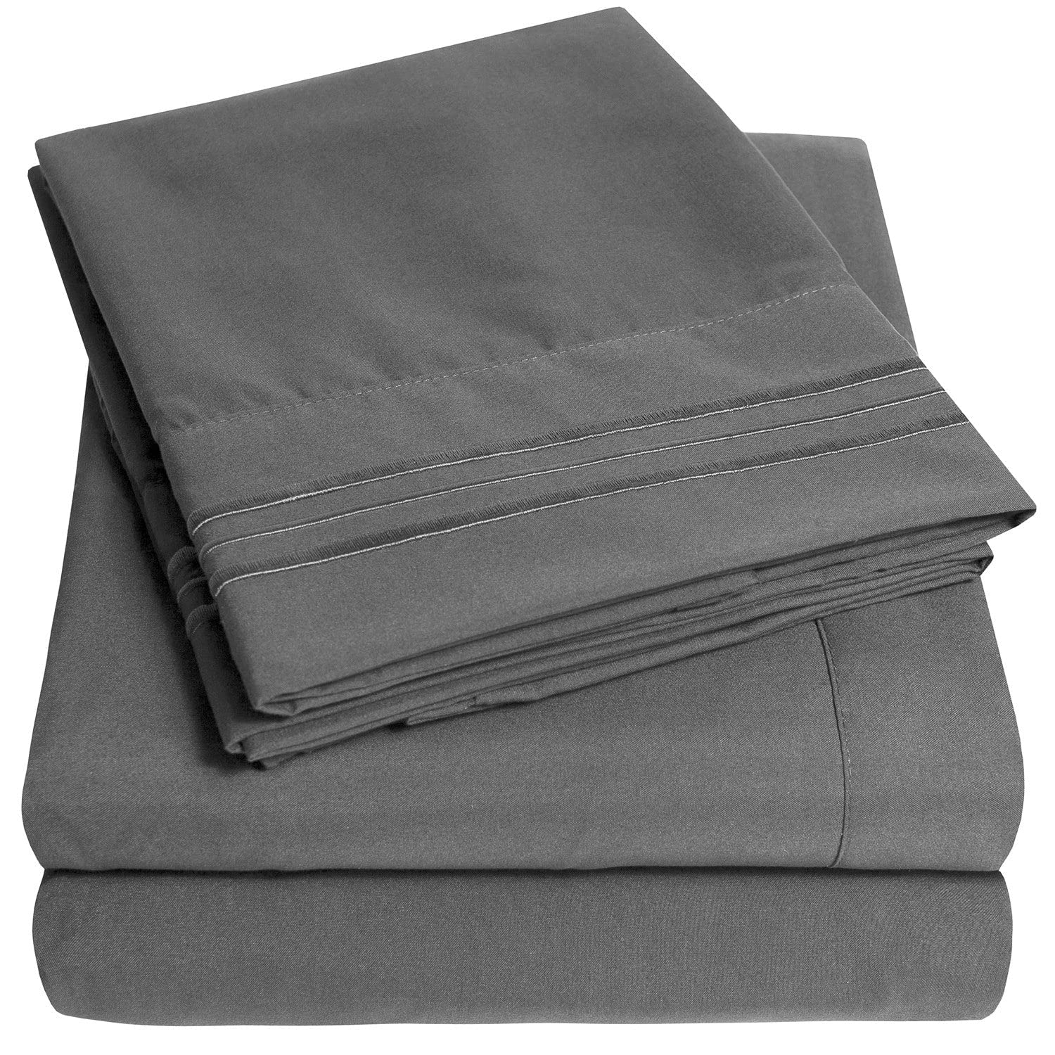 Foto 2 pulgar | Sábanas Sweet Home Collection Rv Short Queen Grey - Venta Internacional.