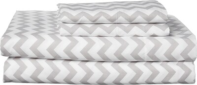 Foto 2 | Juego De Sábanas Sweet Home Collection California King Chevron Gris - Venta Internacional.