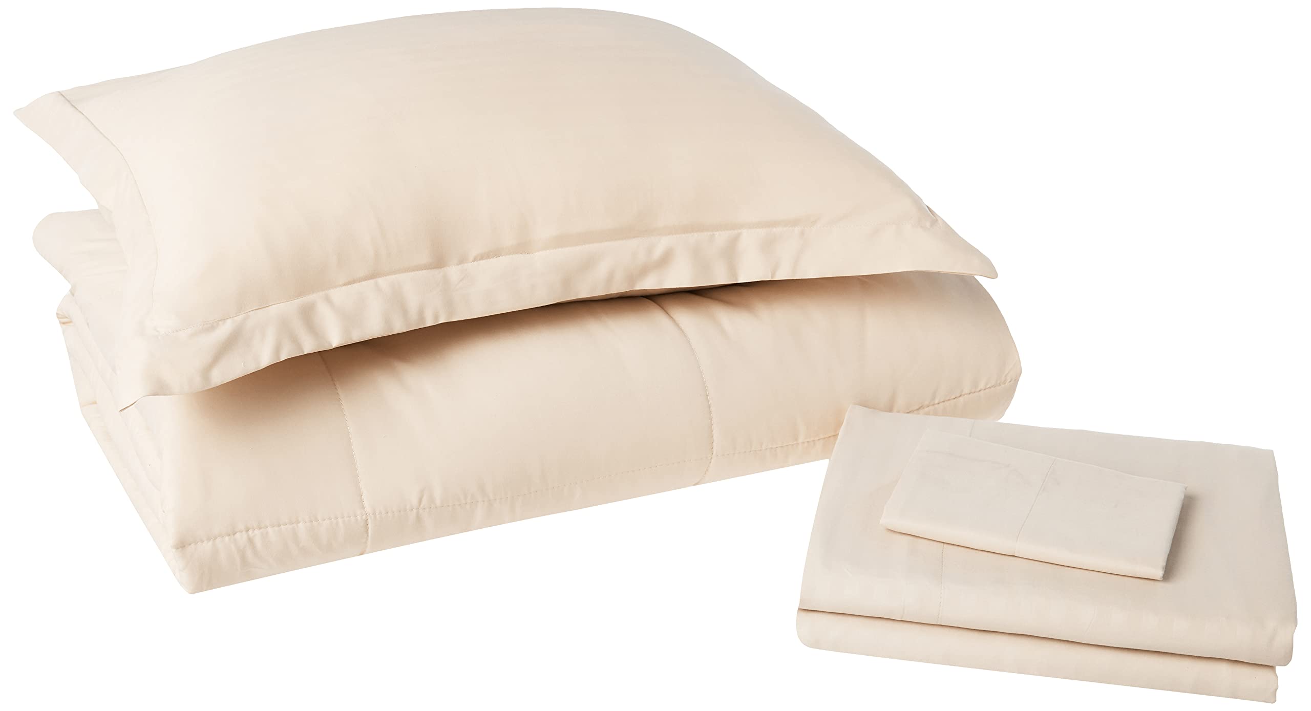 Foto 2 pulgar | Cama En Una Bolsa De La Colección Sweet Home Dobby Stripe Twin Beige - Venta Internacional.
