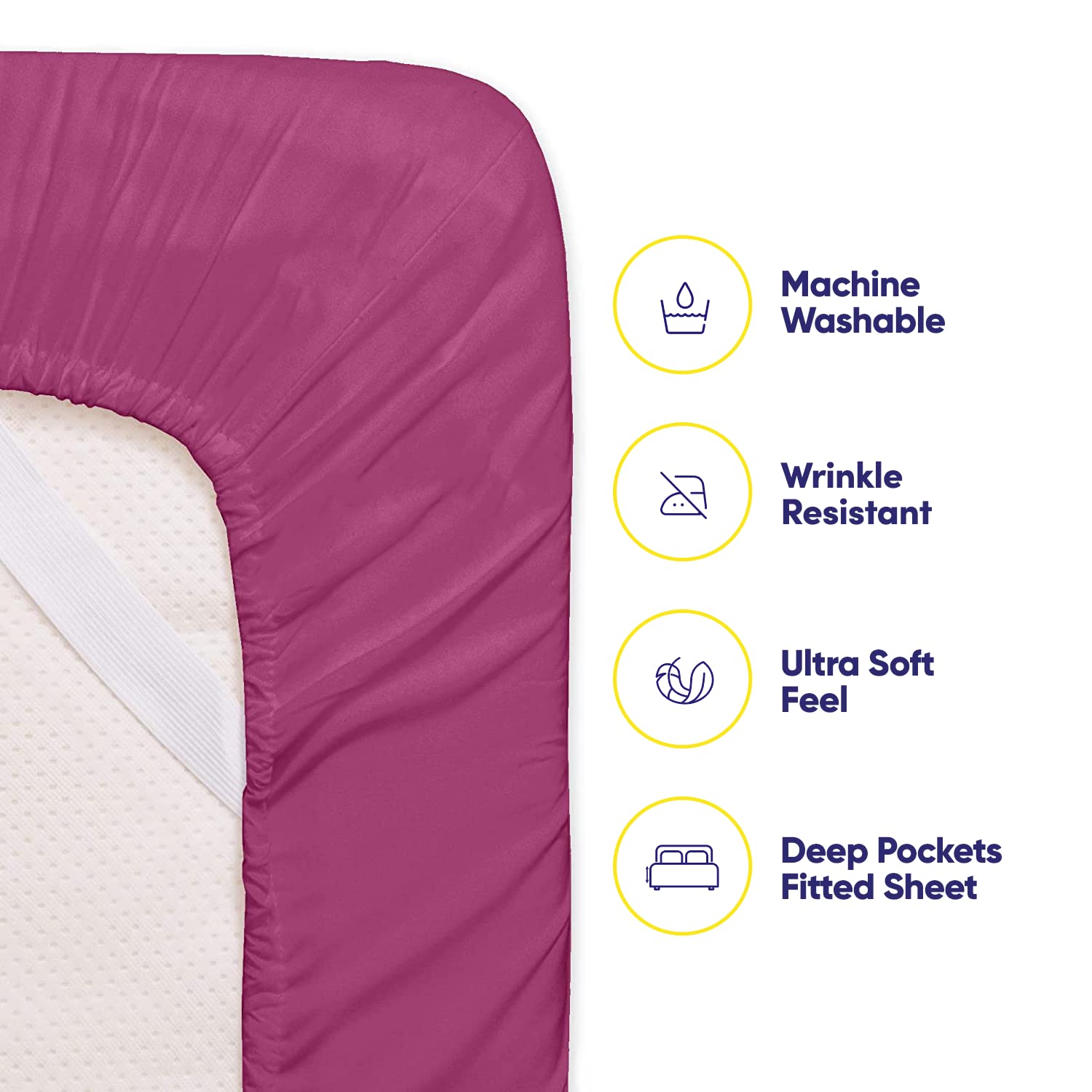 Foto 4 pulgar | Sábanas Sweet Home Collection, 6 Unidades, 1500 Supreme King - Venta Internacional.