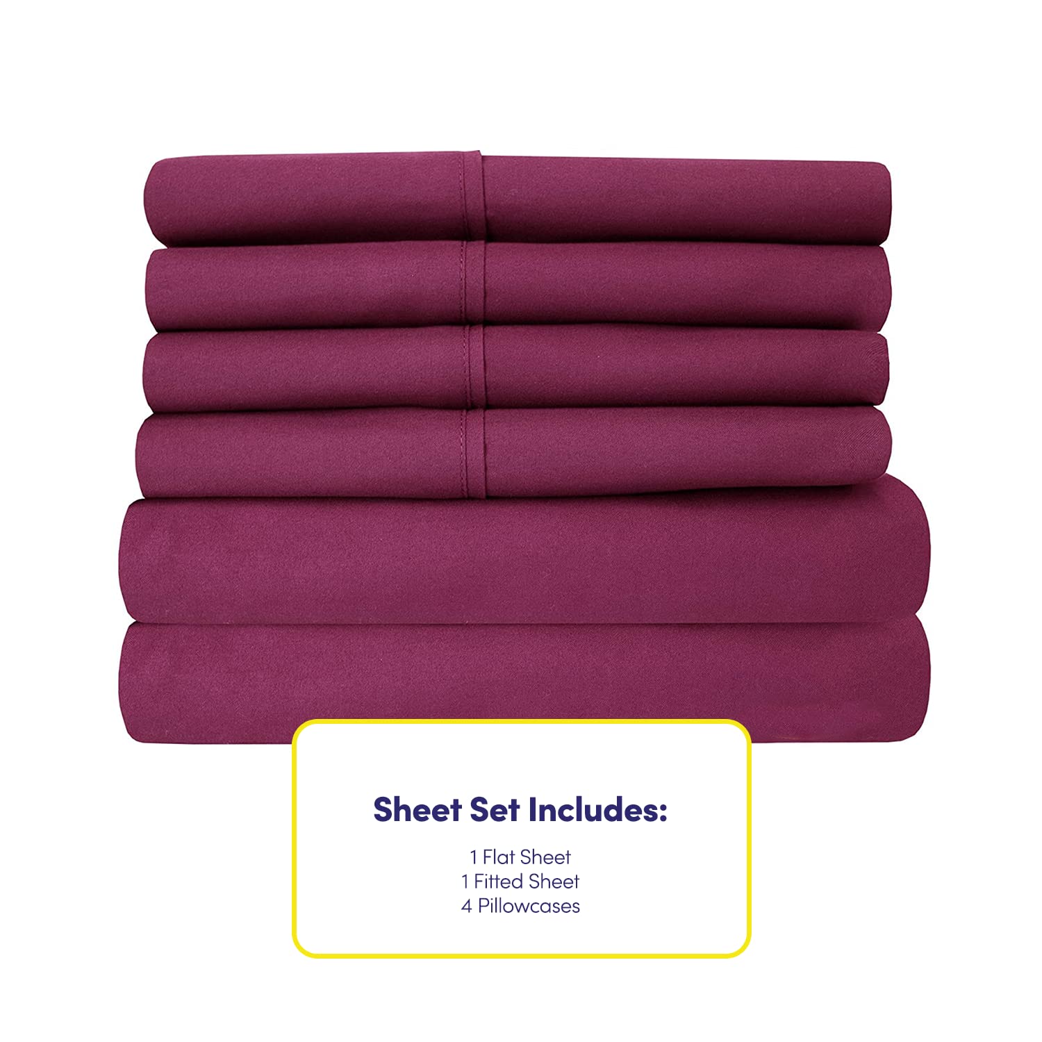 Foto 4 | Sábanas Sweet Home Collection, 6 Unidades, 1500 Supreme King - Venta Internacional.
