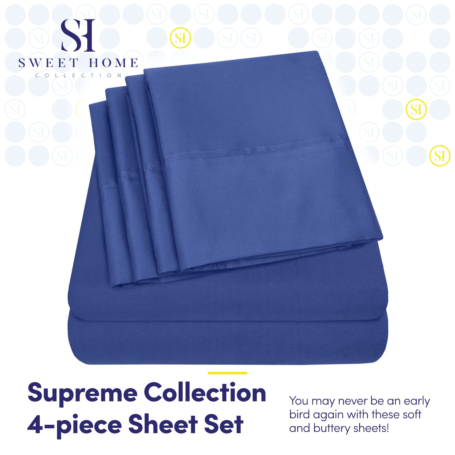 Foto 2 | Sábanas Sweet Home Collection 1500 Supreme Twin Xl Azul - Venta Internacional.