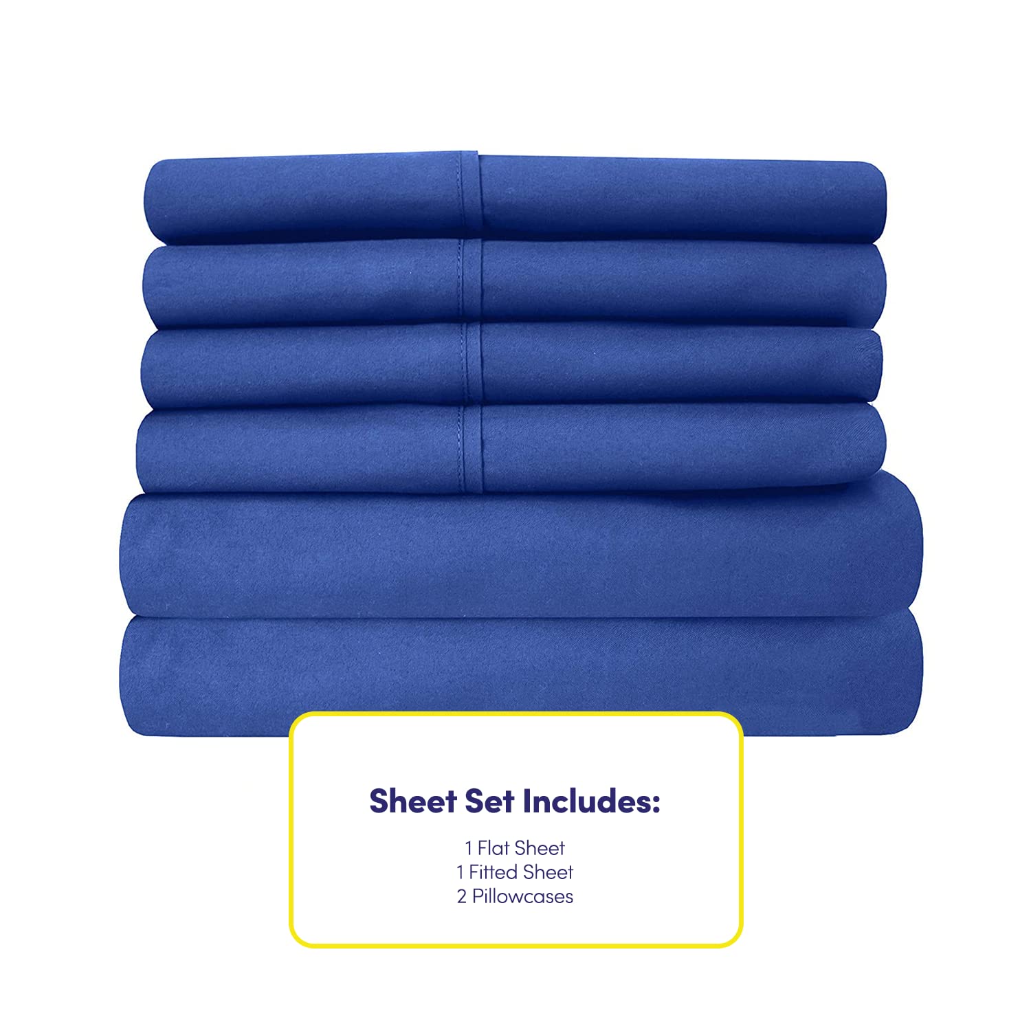 Foto 5 pulgar | Sábanas Sweet Home Collection 1500 Supreme Twin Xl Azul - Venta Internacional.