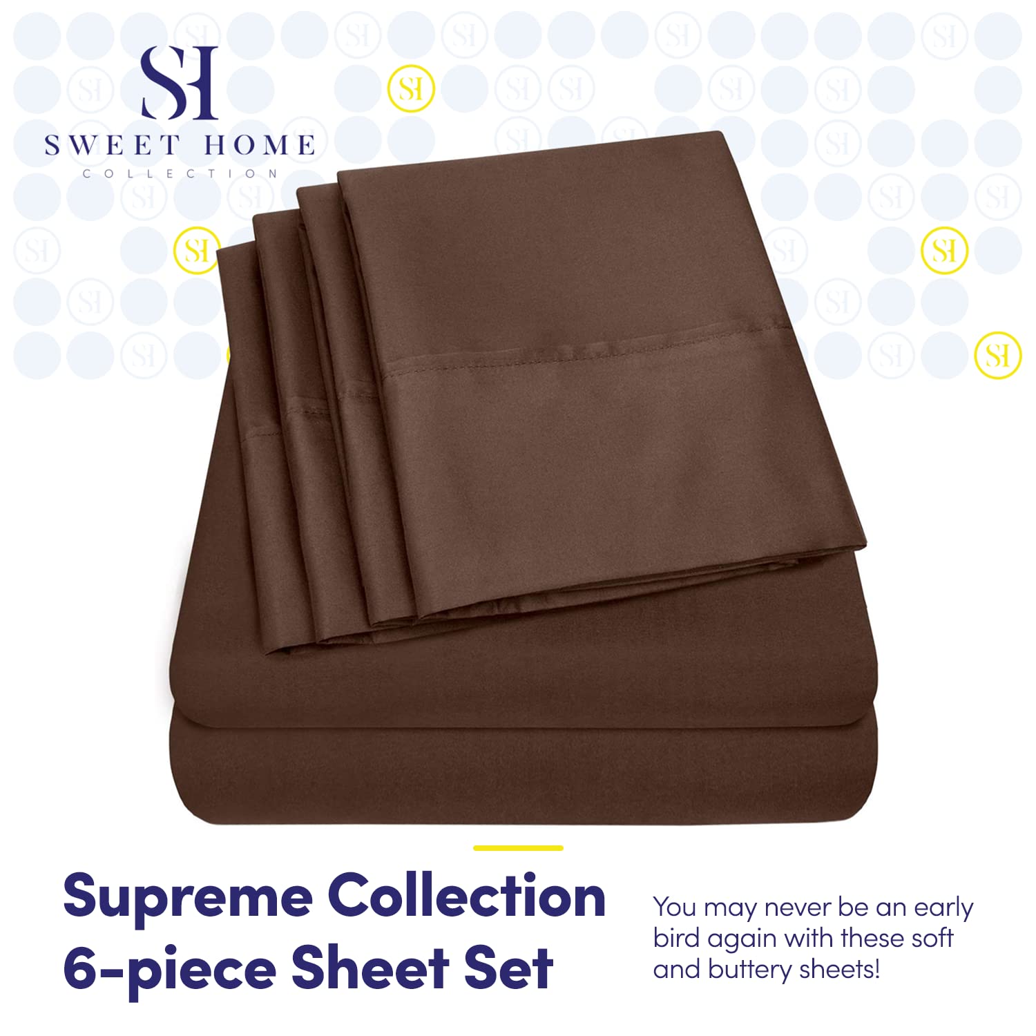 Foto 2 | Sábanas Sweet Home Collection 1500 Supreme Cal King - Venta Internacional.