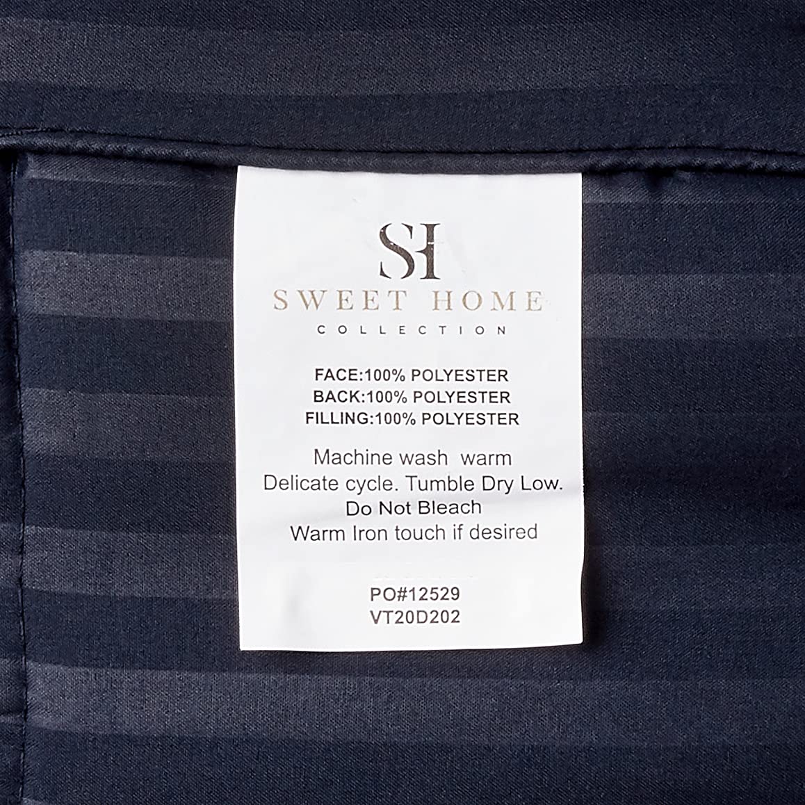 Foto 6 | Set De Edredón Sweet Home Collection Dobby Navy Twin, 6 Piezas - Venta Internacional.