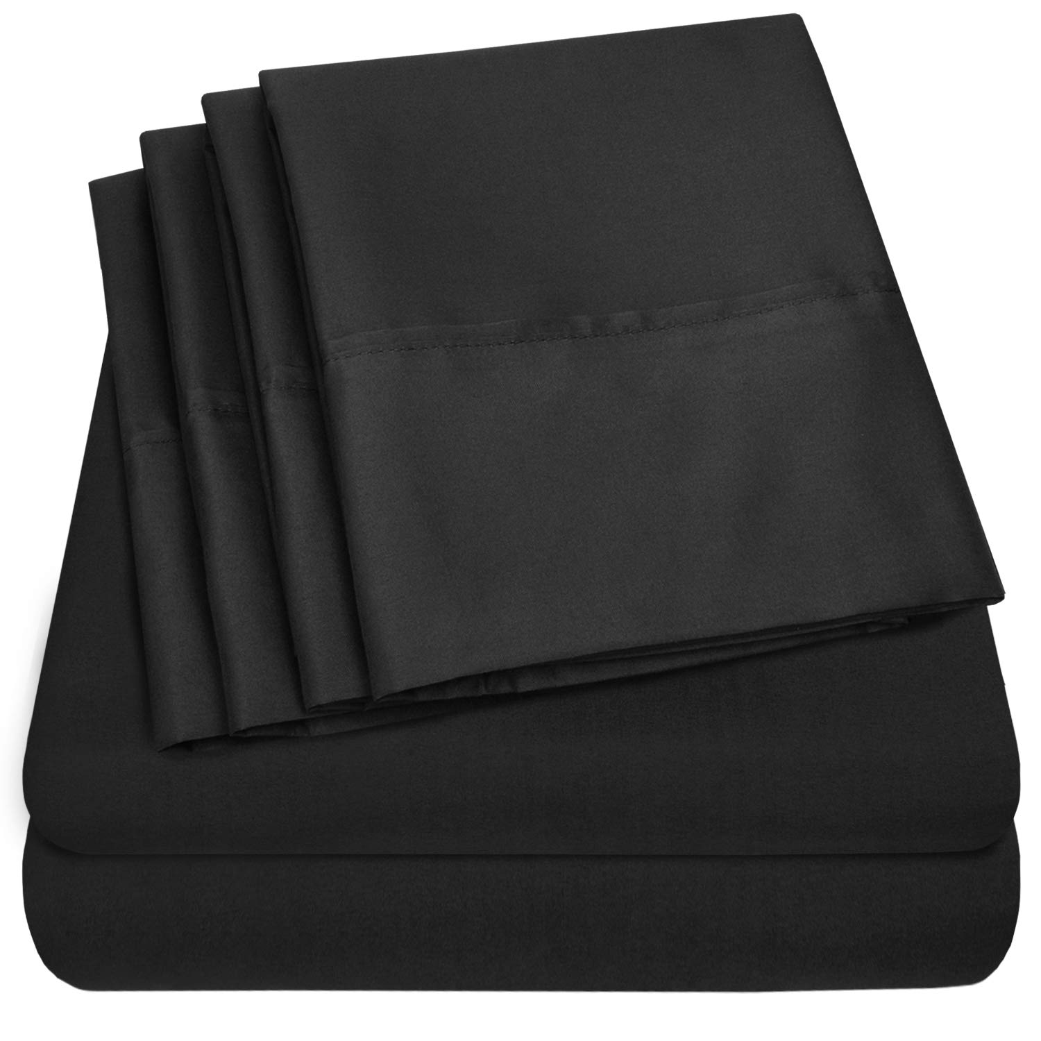 Juego De Sábanas Sweet Home Collection Supreme 1500 Queen Black - Venta Internacional.
