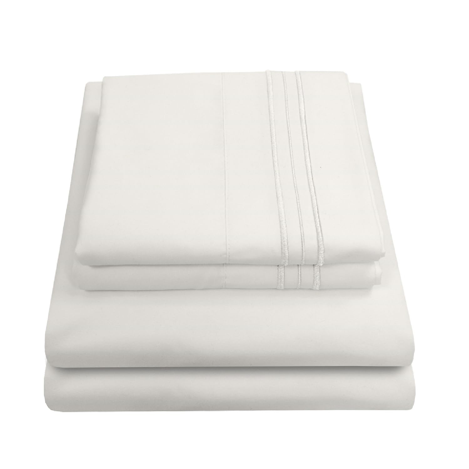 Juego De Sábanas Sweet Home Collection 1800 Supreme Full Ivory - Venta Internacional.
